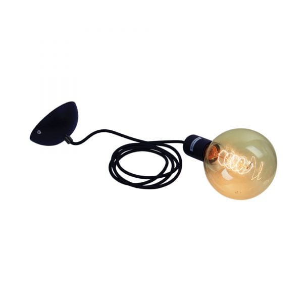 Oriel Lighting Lamp POP.2 Single Drop 2m E27 Suspension Black