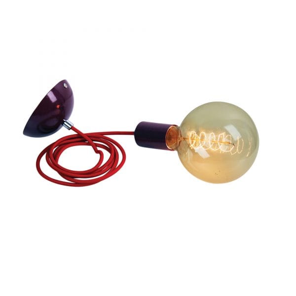 Oriel Lighting Lamp POP Red Single Drop 2m Suspension