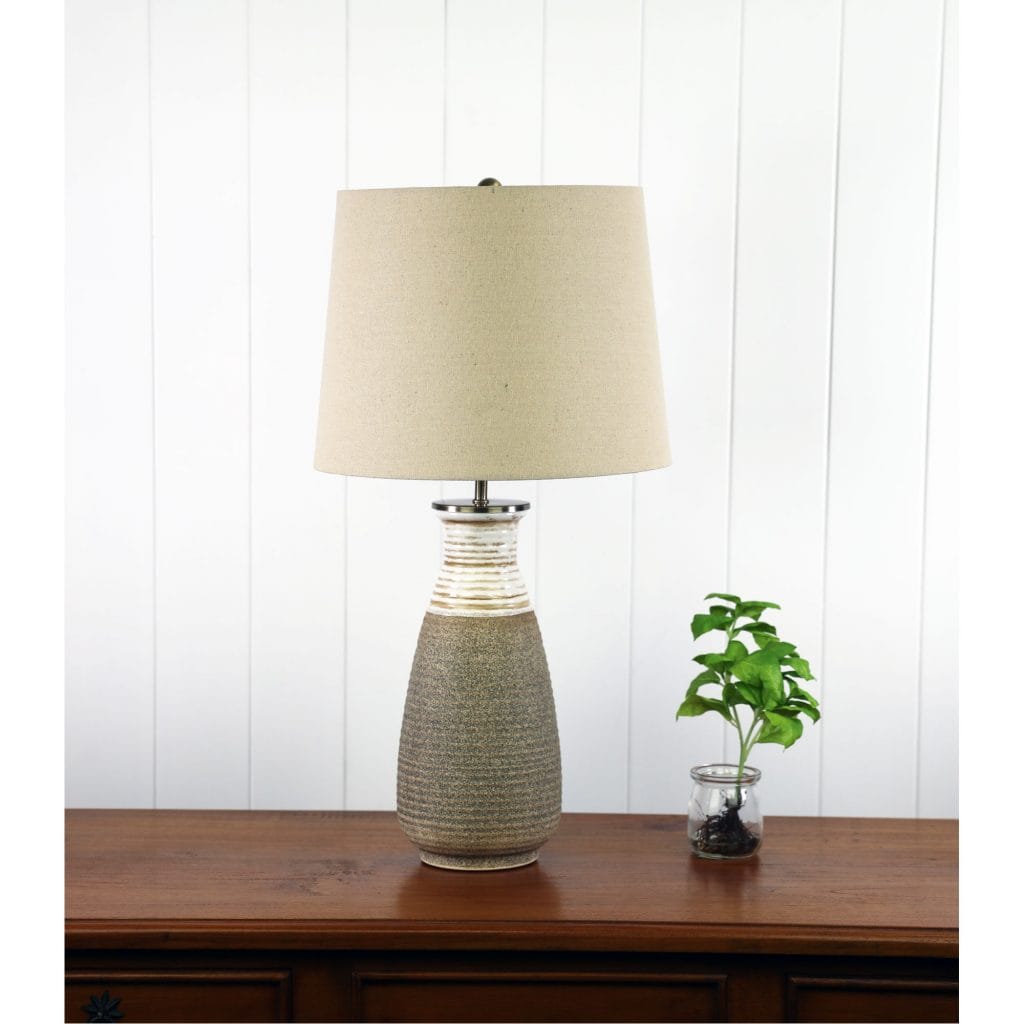 Oriel Lighting Lamp POTTON Complete Table Lamp