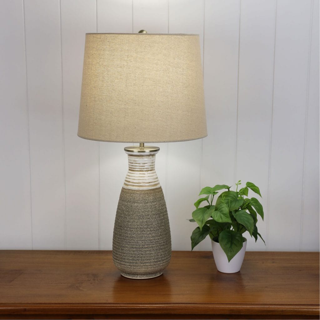 Oriel Lighting Lamp POTTON Complete Table Lamp