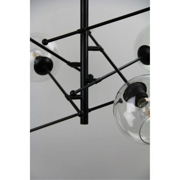 Oriel Lighting Lamp RIPLEY.6 6-Light Satellite Pendant Black