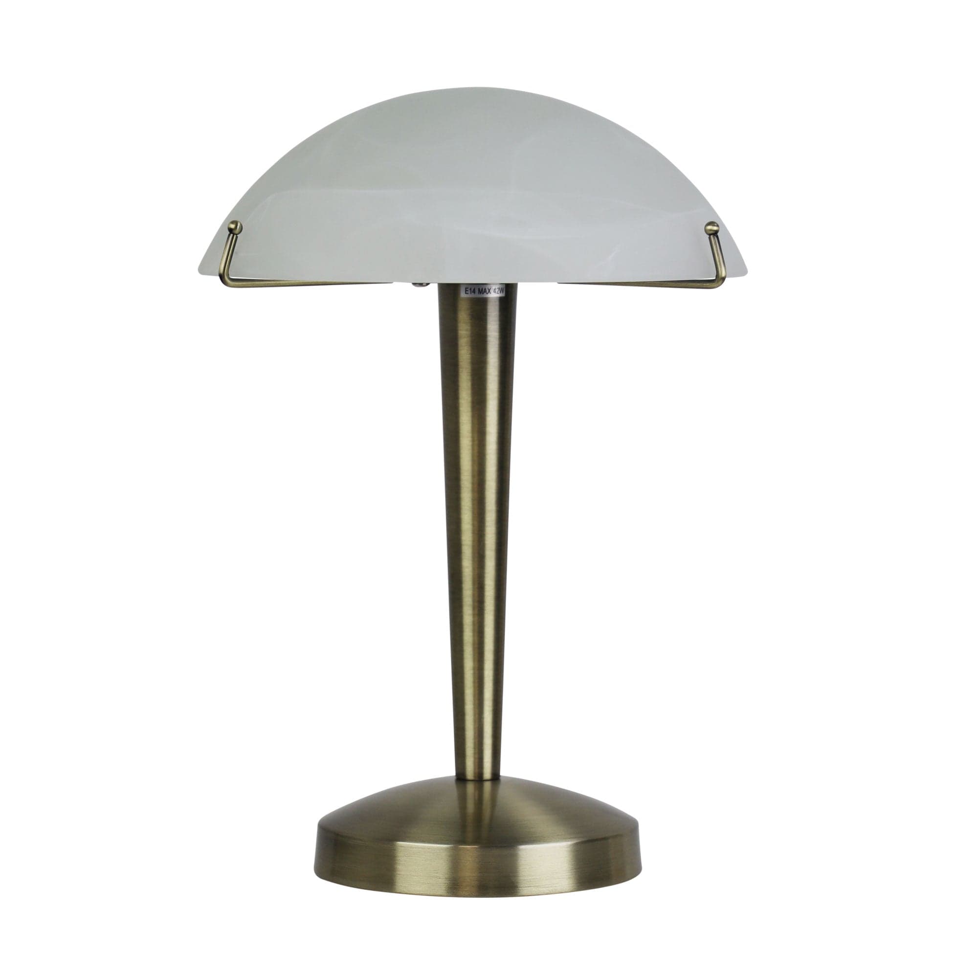 Oriel Lighting Lamp RUBY ON-OFF Antique Brass Touch Lamp