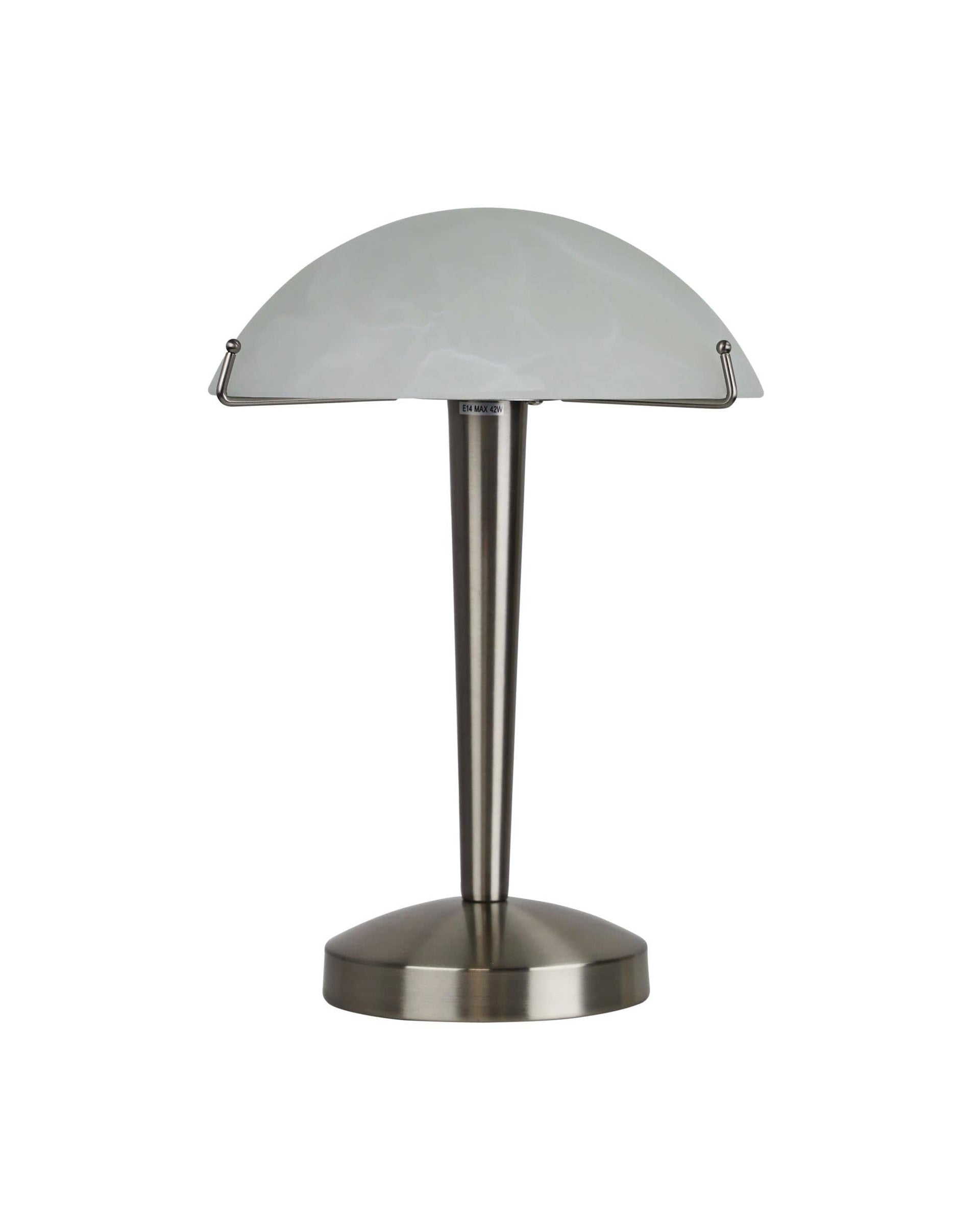 Oriel Lighting Lamp RUBY ON-OFF Brushed Chrome Touch Lamp