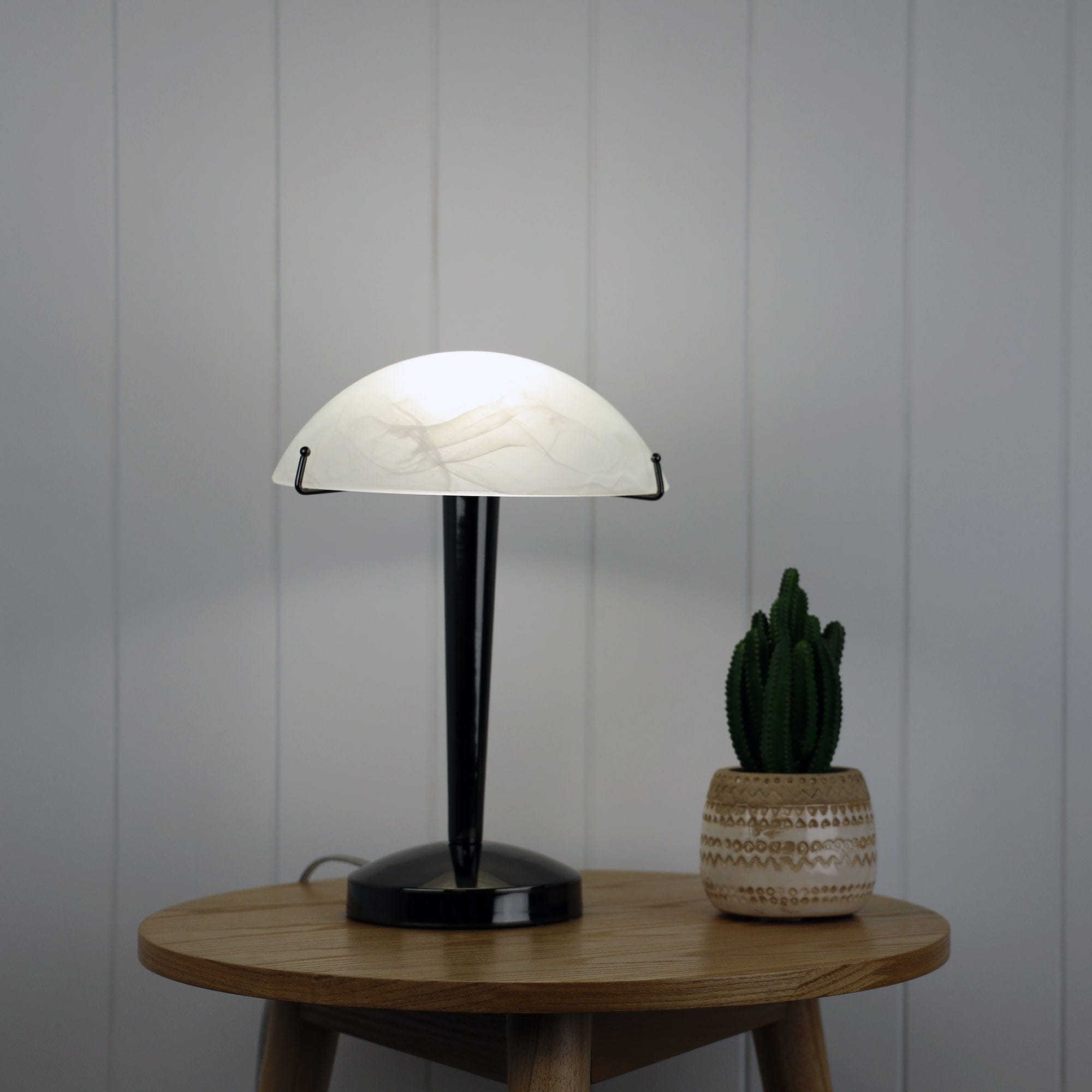 Oriel Lighting Lamp RUBY ON-OFF Gunmetal Touch Lamp