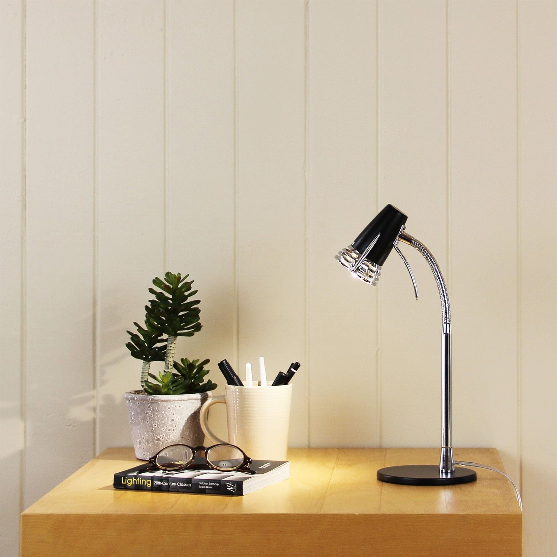 Oriel Lighting Lamp SCOOT Compact LED Task Lamp Matt Black