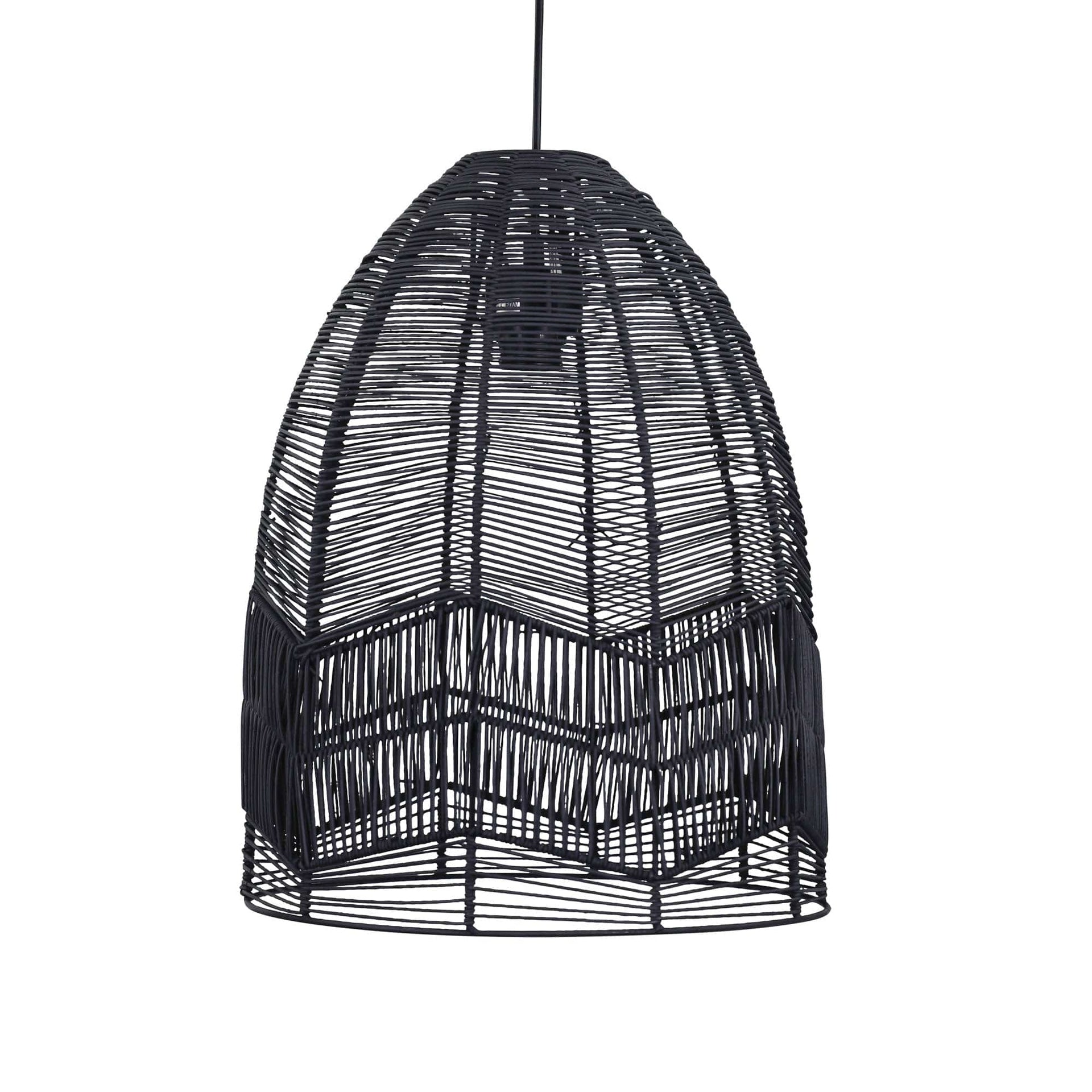 Oriel Lighting Lamp SERANG 35 Black Cane Pendant Shade Only