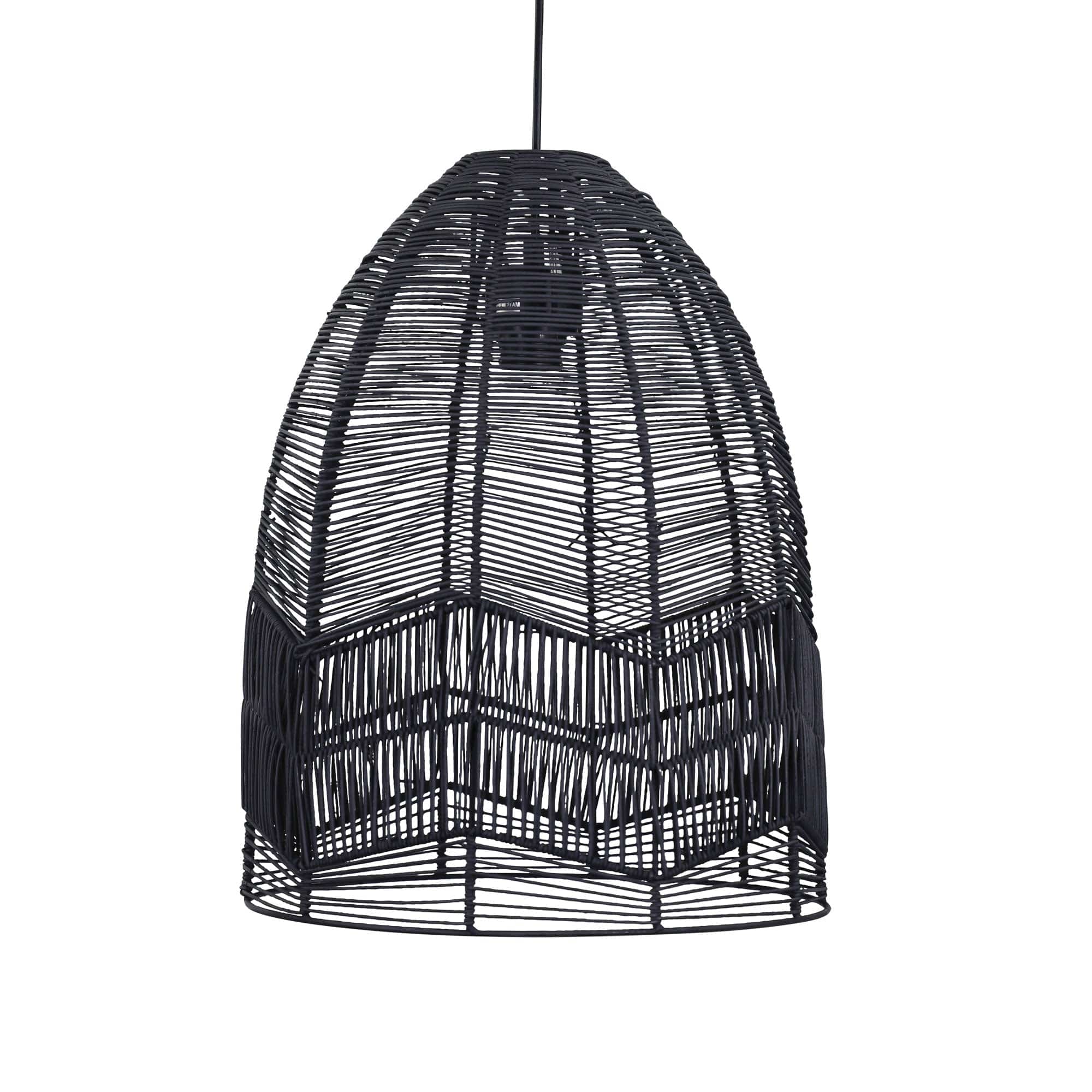 Oriel Lighting Lamp SERANG 35 Black Cane Pendant Shade Only