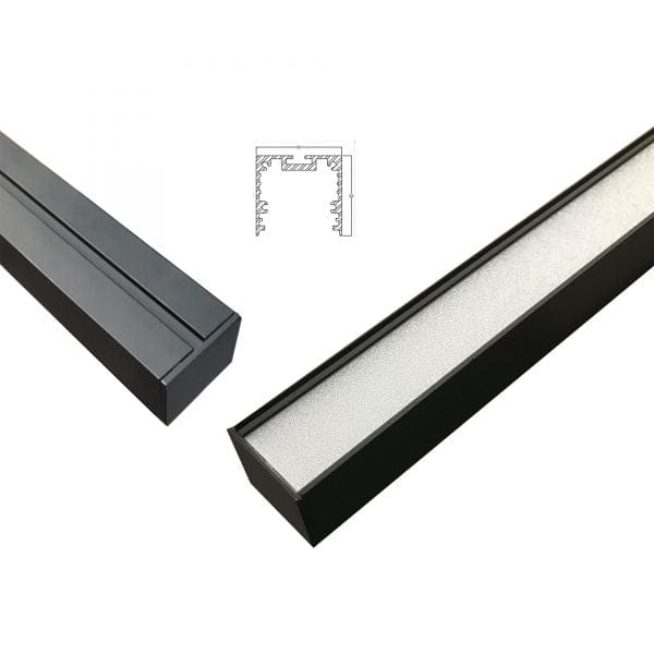 Oriel Lighting Lamp SHARD.1800 4000K Slimline LED Pendant Black