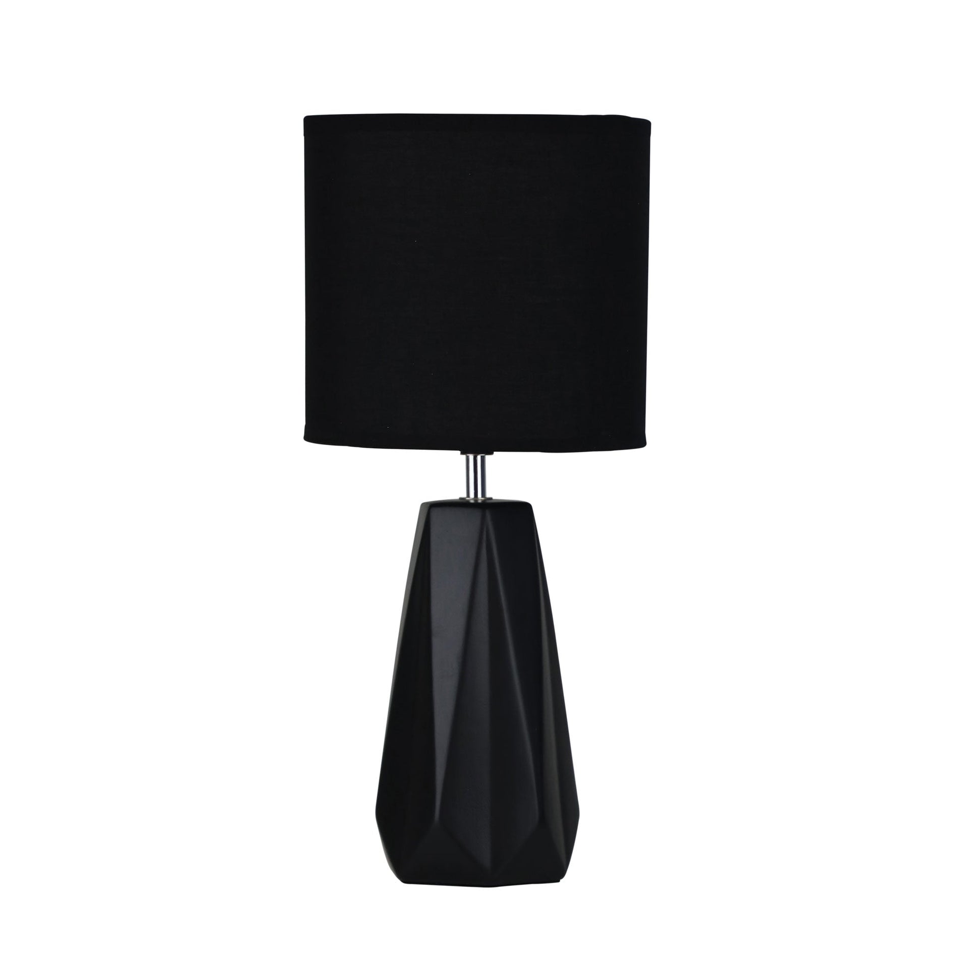 Oriel Lighting Lamp SHELLY Black Ceramic Table Lamp