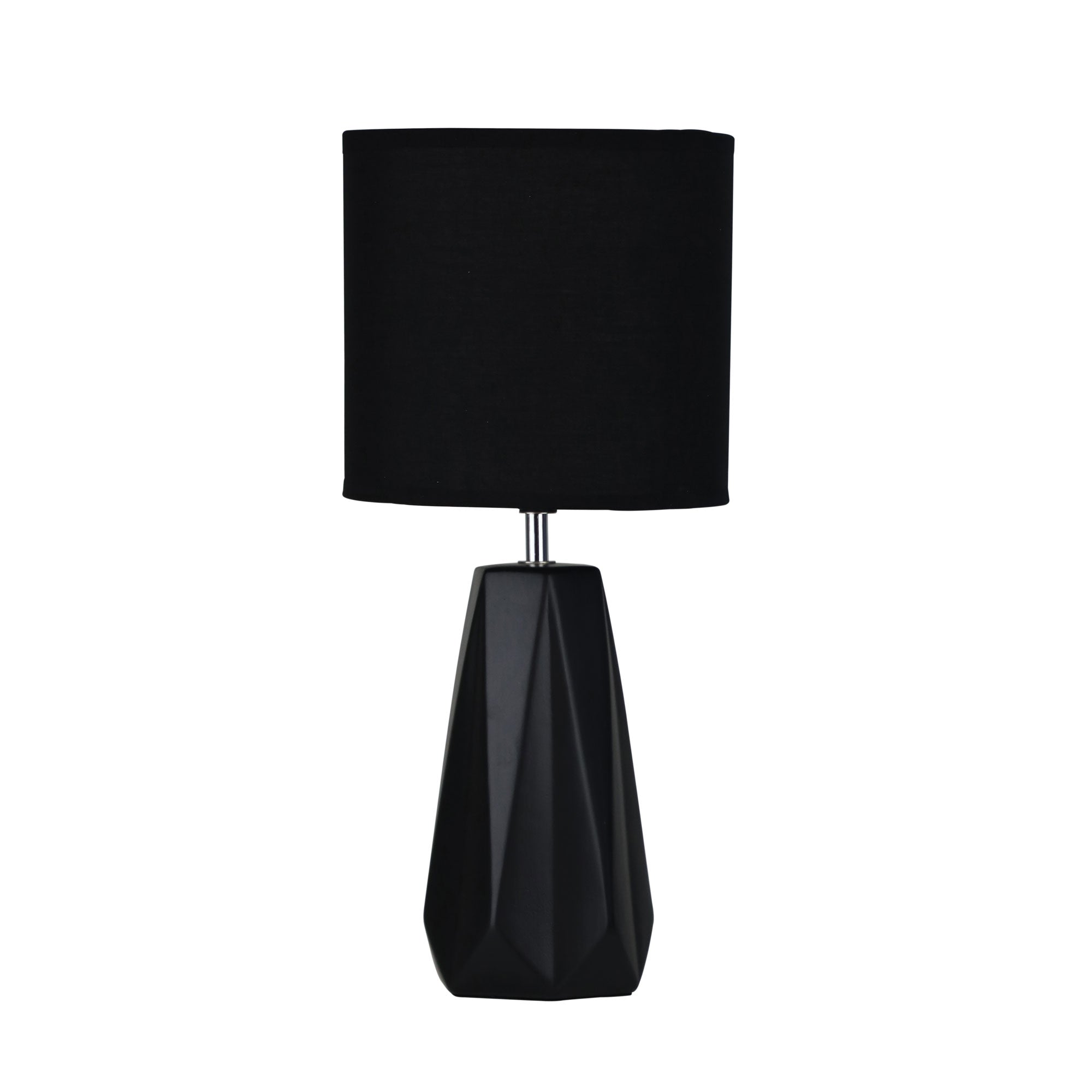 Oriel Lighting Lamp SHELLY Black Ceramic Table Lamp
