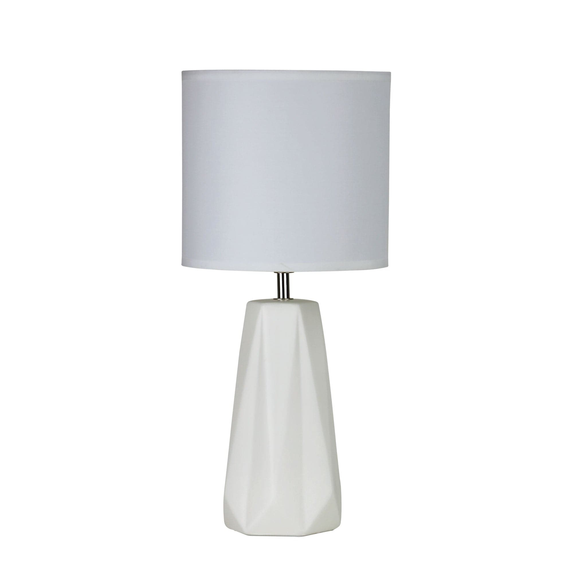 Oriel Lighting Lamp SHELLY White Ceramic Table Lamp
