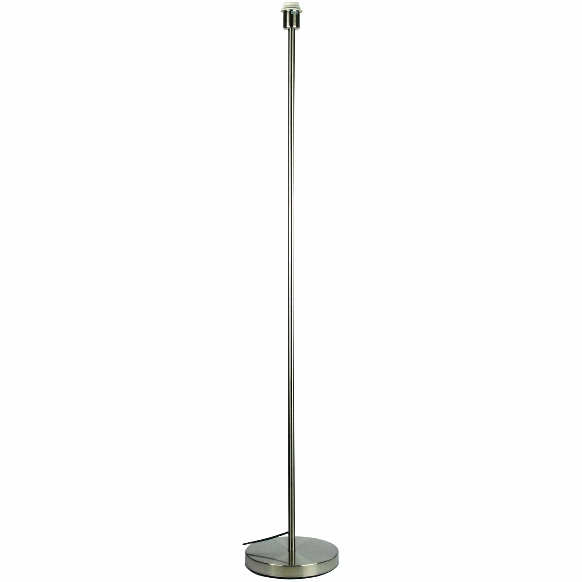 Oriel Lighting Lamp SPOKE 1450 Floor Lamp Base only Brushed Chrome E27