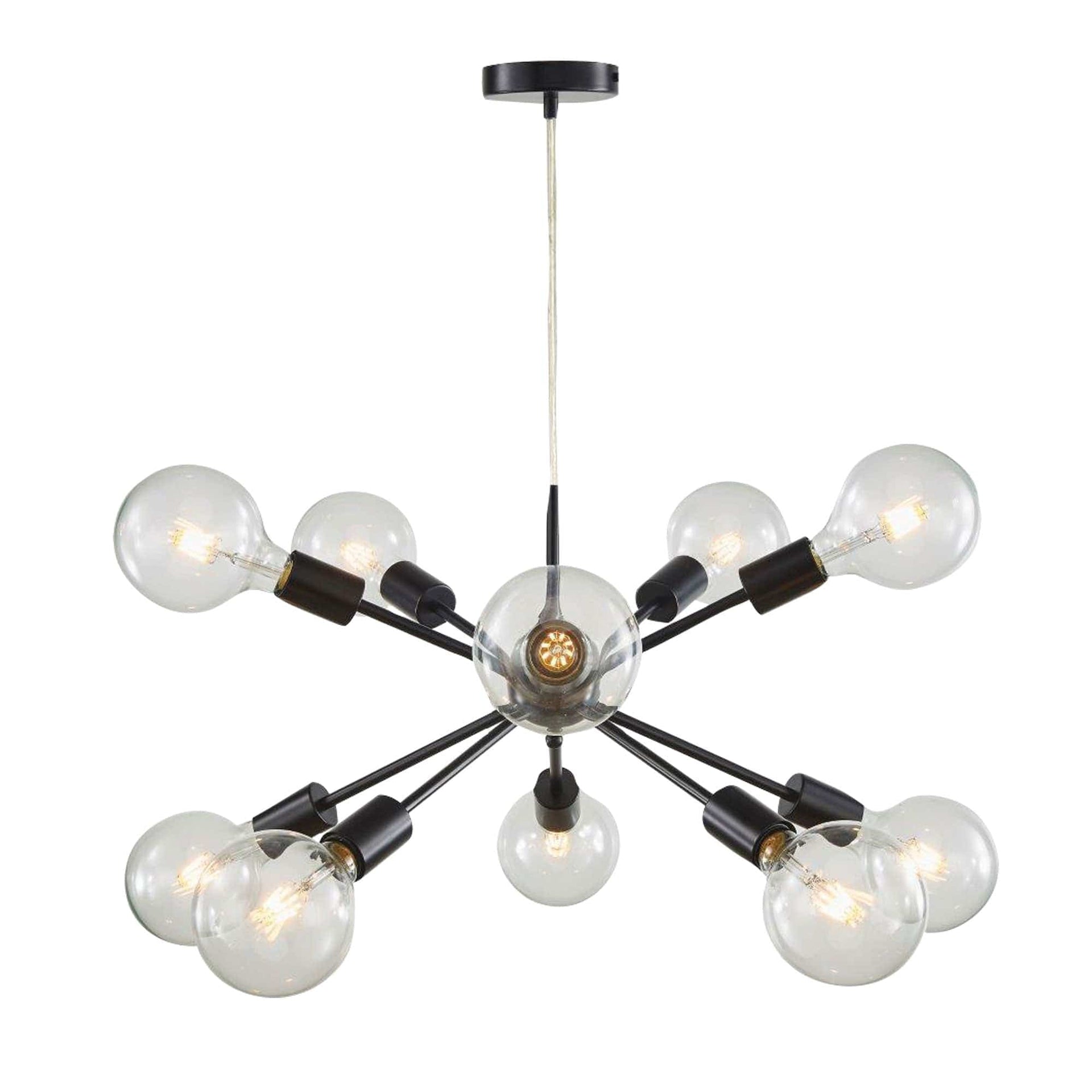 Oriel Lighting Lamp SPUTNIK.10 10-light Groovy Satellite Pendant