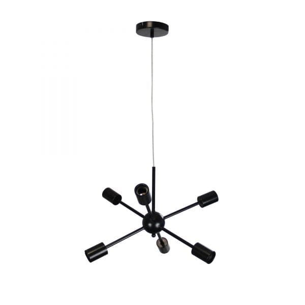 Oriel Lighting Lamp SPUTNIK.6 6-light Groovy Satellite Pendant