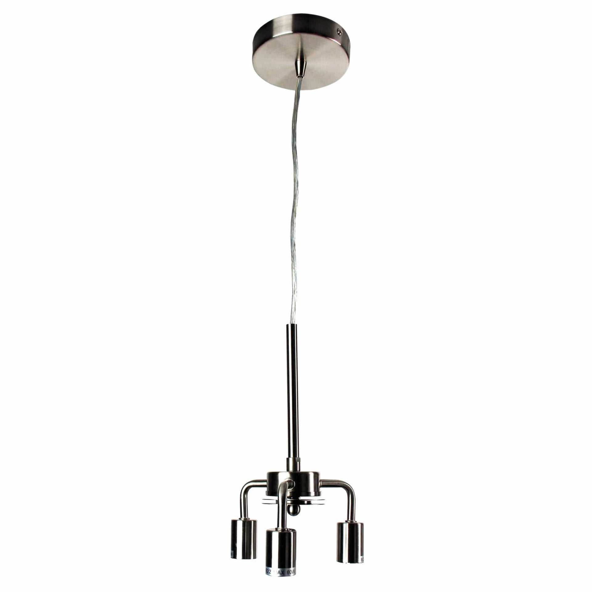 Oriel Lighting Lamp SUSPENSION 3 LIGHT Brushed Chrome