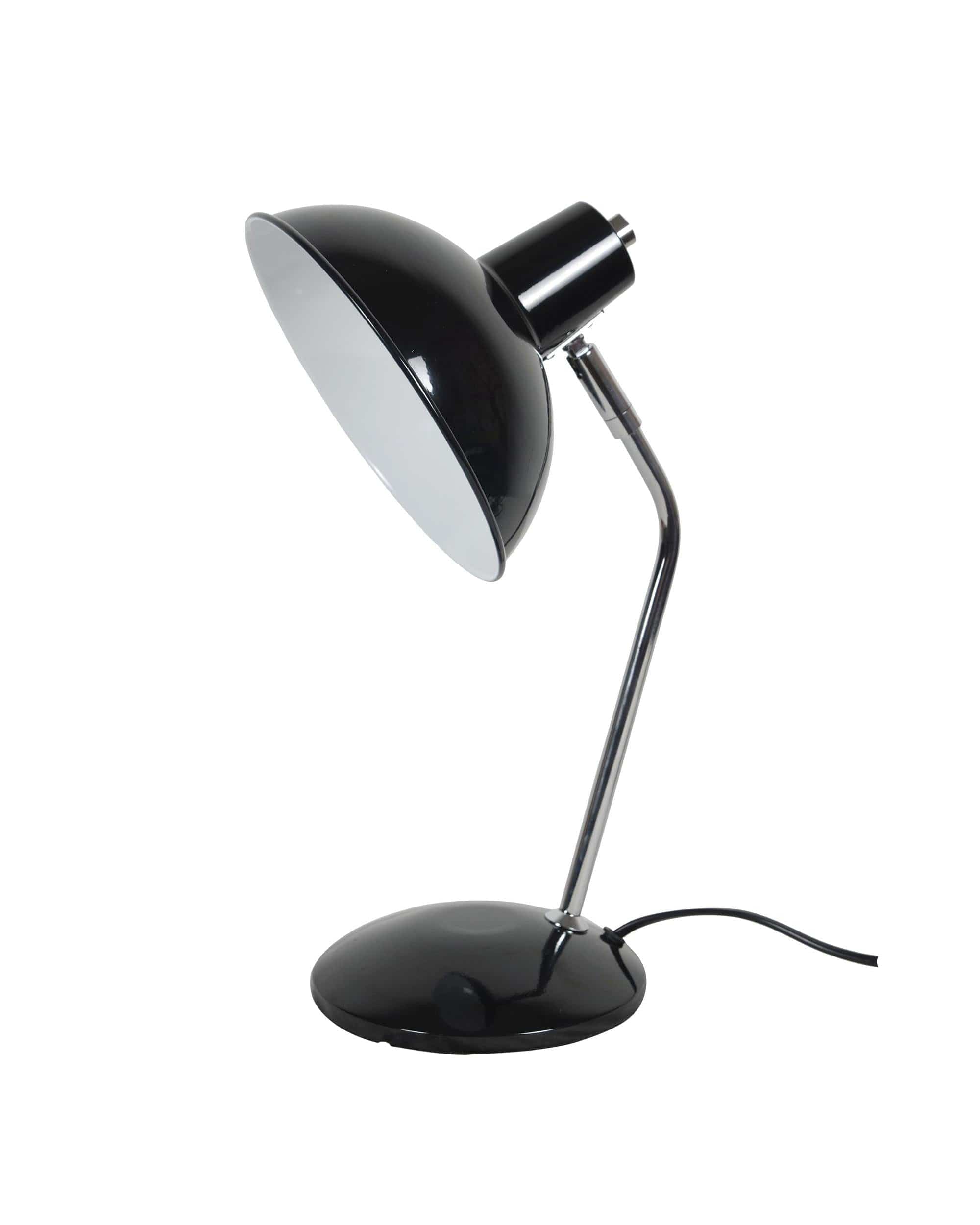 Oriel Lighting Lamp Thea Black and Chrome Desk Lamp