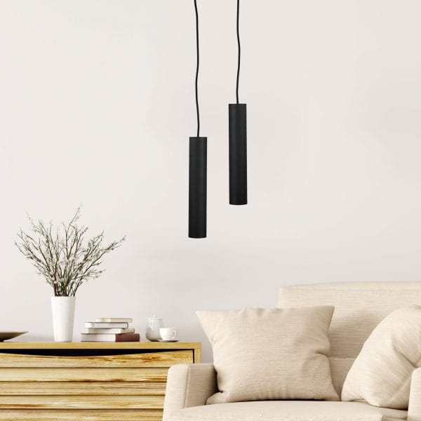 Oriel Lighting Lamp TIG Urban Retro Pendant LED Ready Black