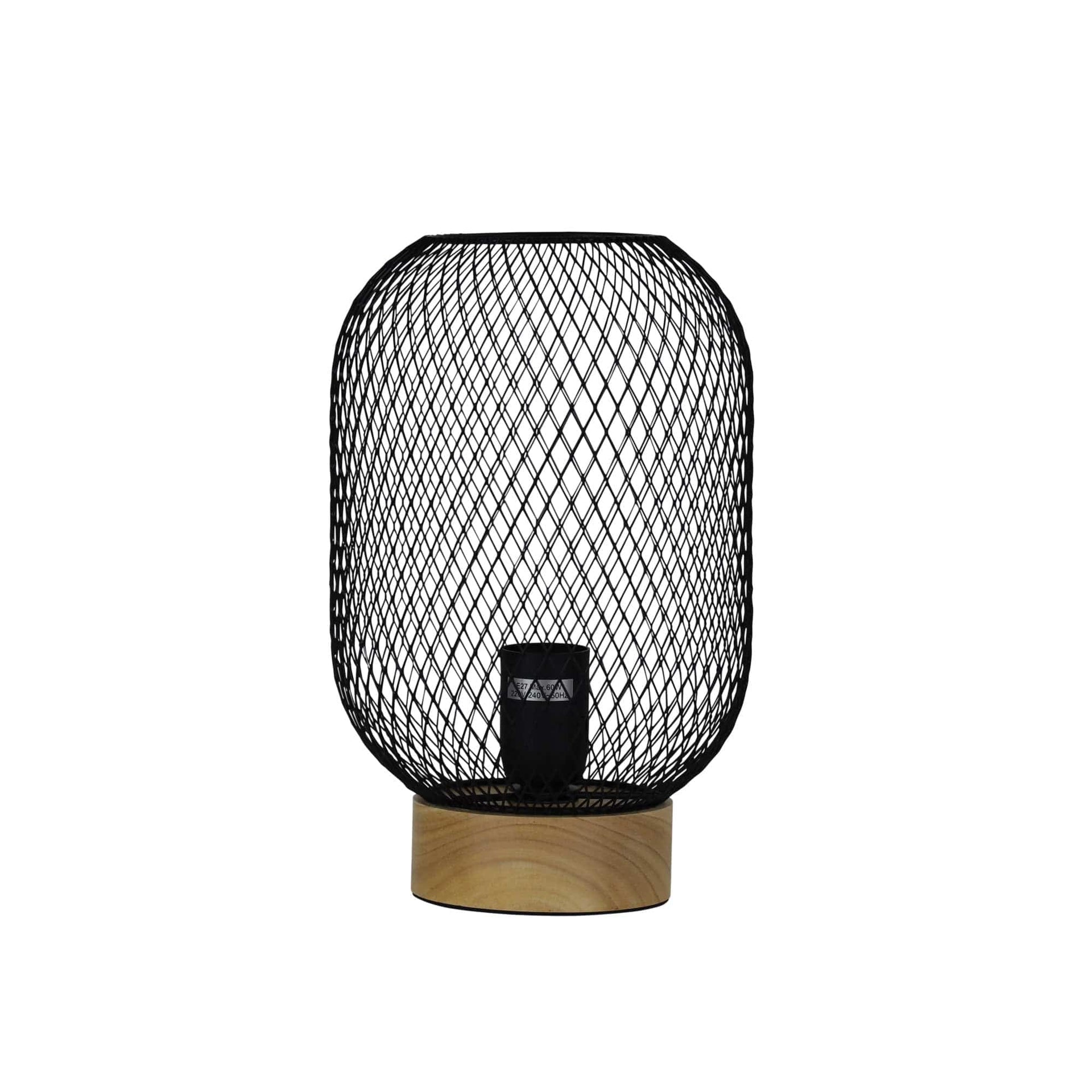 Oriel Lighting Lamp TILDA Black Mesh Table Lamp