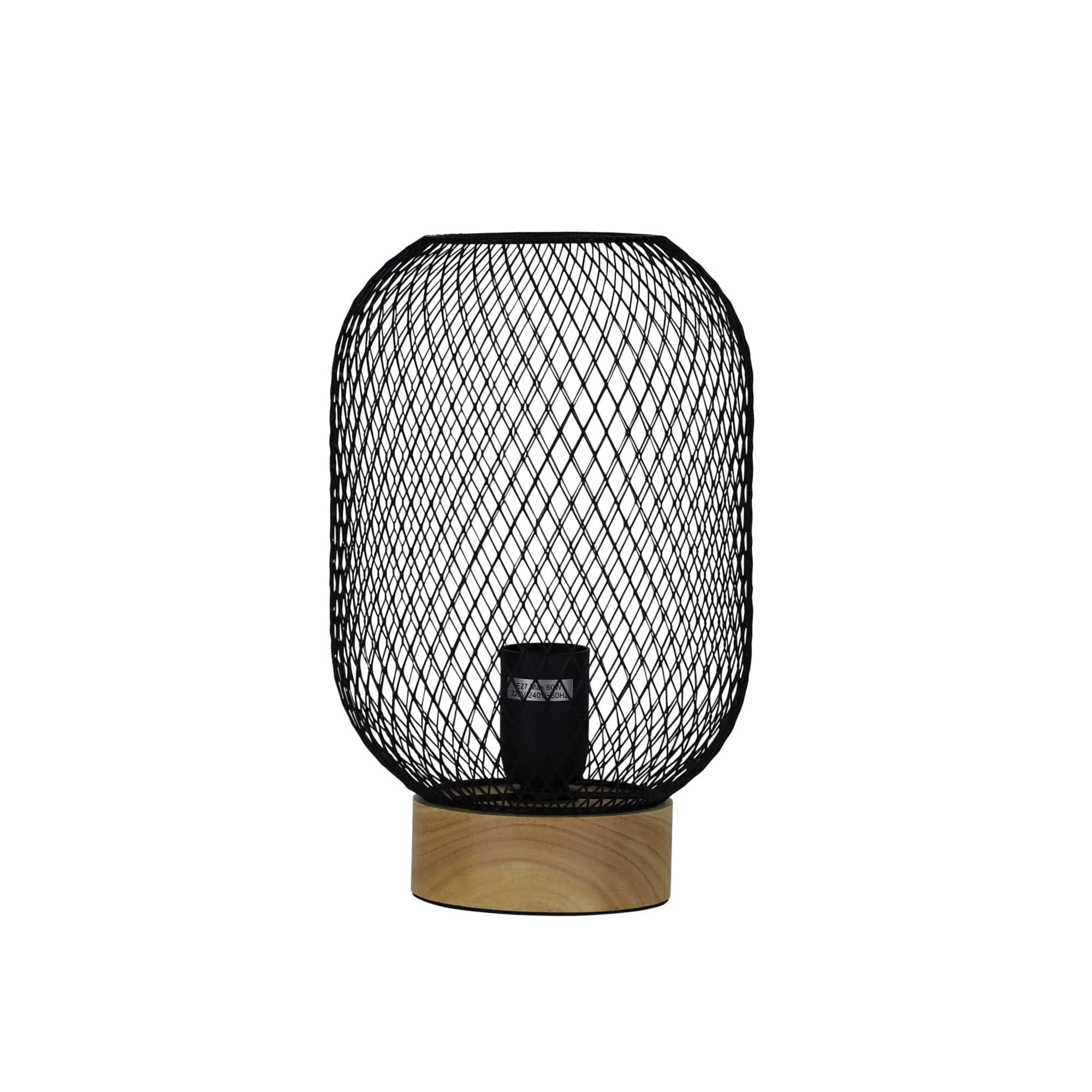 Oriel Lighting Lamp TILDA Black Mesh Table Lamp