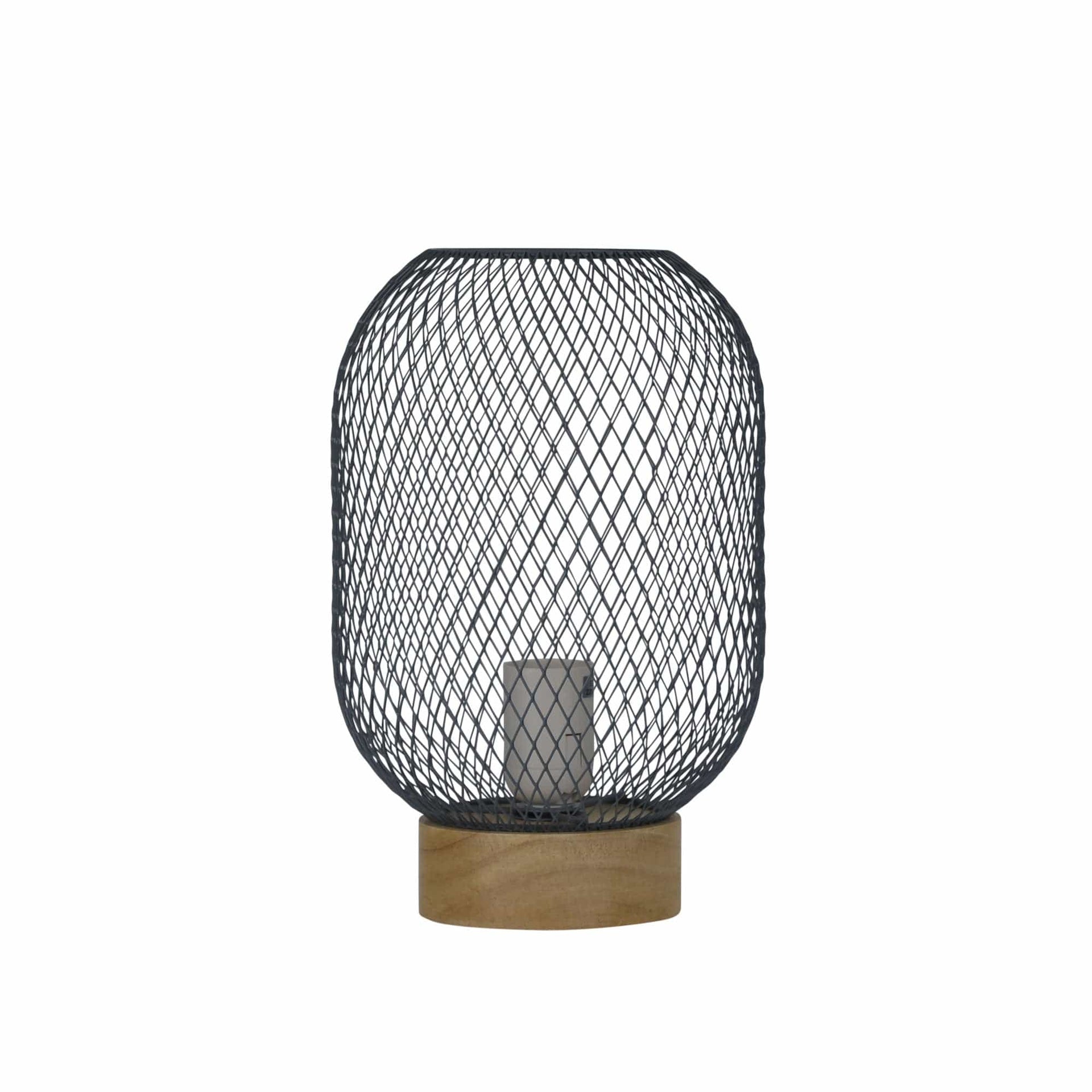Oriel Lighting Lamp TILDA Grey Mesh Table Lamp