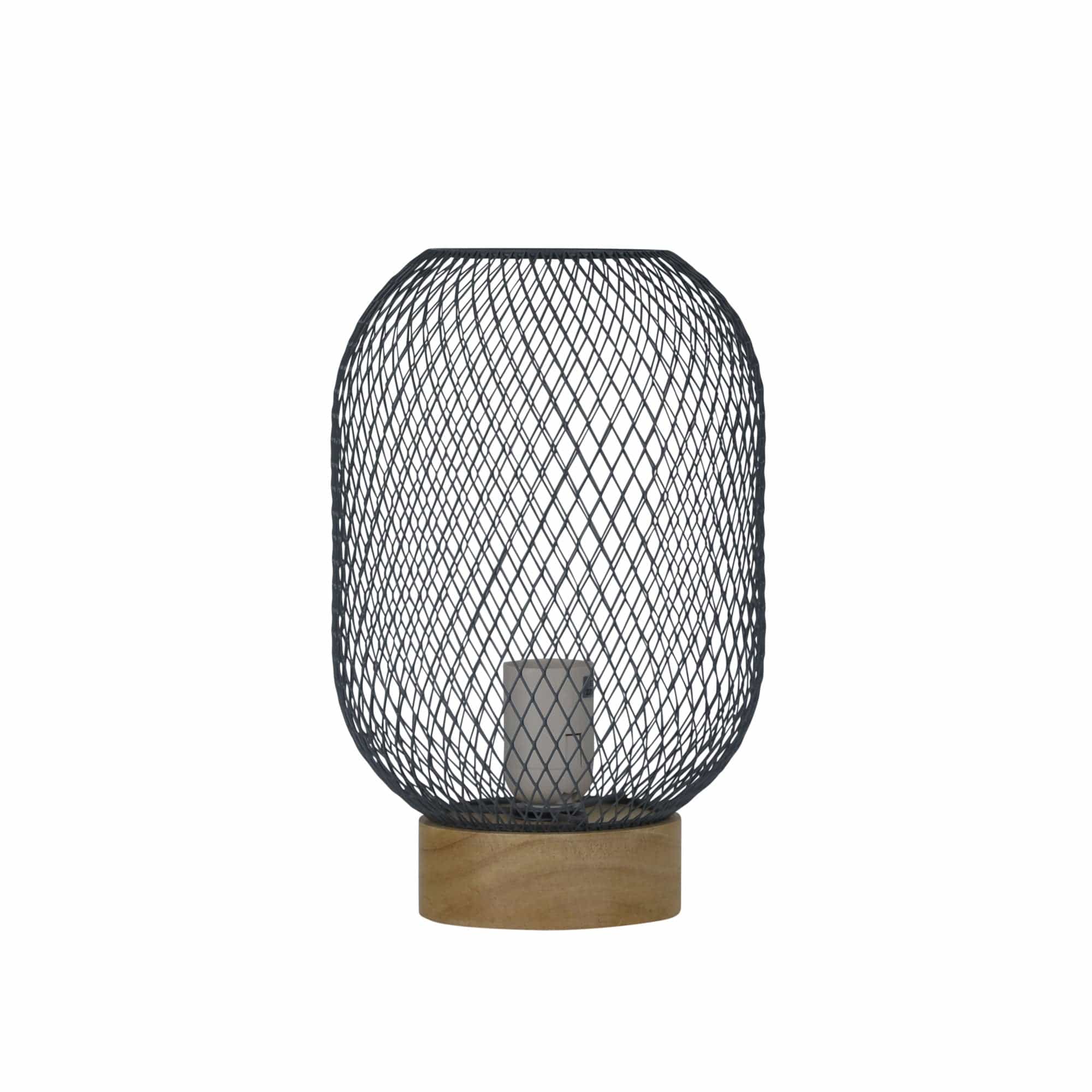 Oriel Lighting Lamp TILDA Grey Mesh Table Lamp