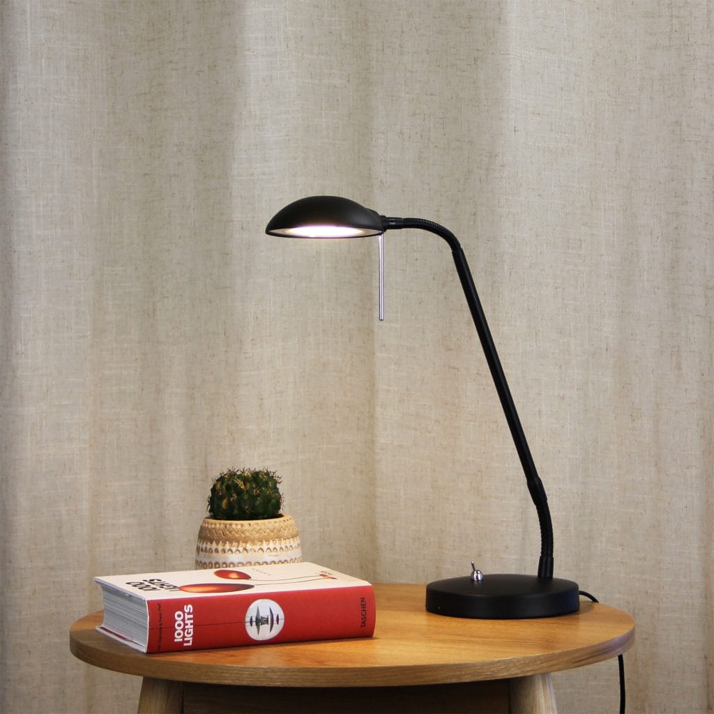 Oriel Lighting Lamp TIMO Black LED Desk Lamp