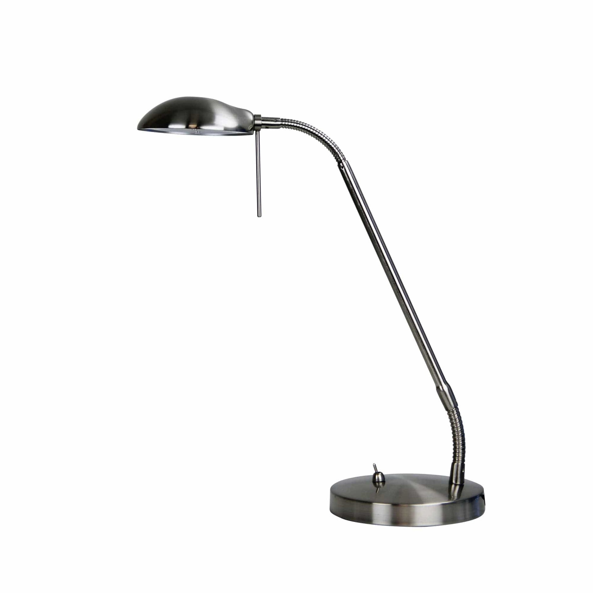 Oriel Lighting Lamp TIMO Brushed Chrome LED Desk Lamp