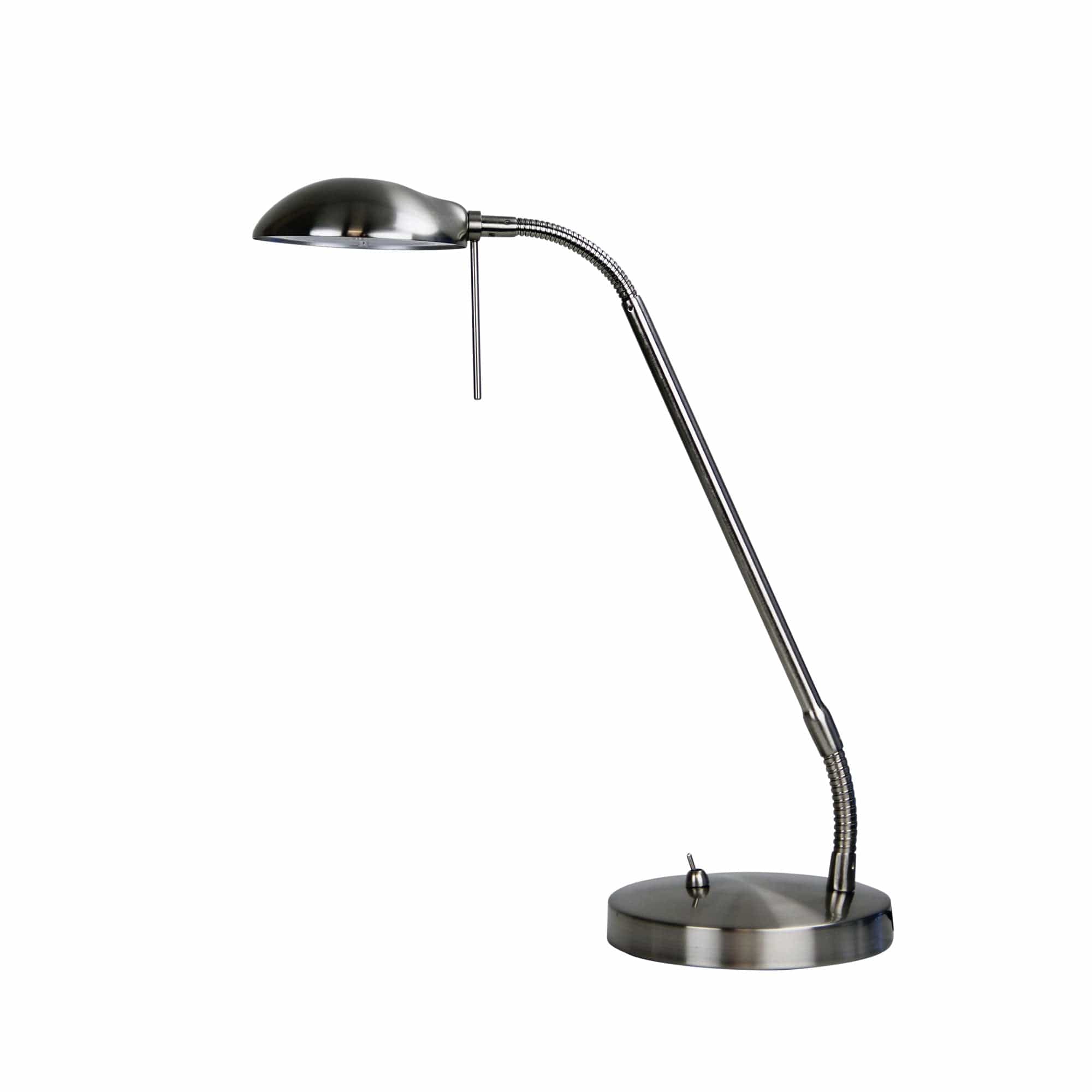 Oriel Lighting Lamp TIMO Brushed Chrome LED Desk Lamp