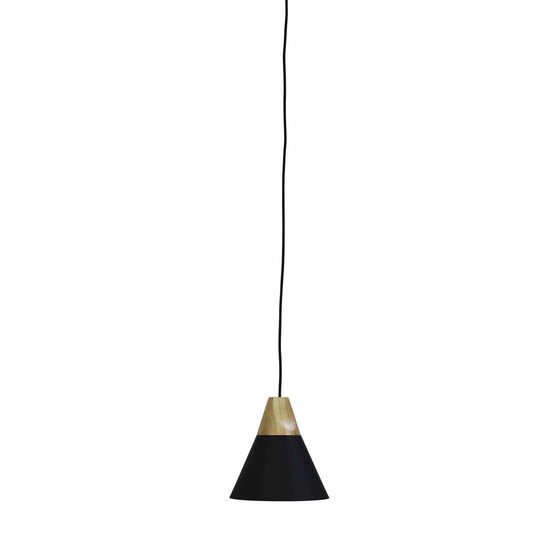 Oriel Lighting Lamp TRIGO.20 Stylish Conical Black Pendant