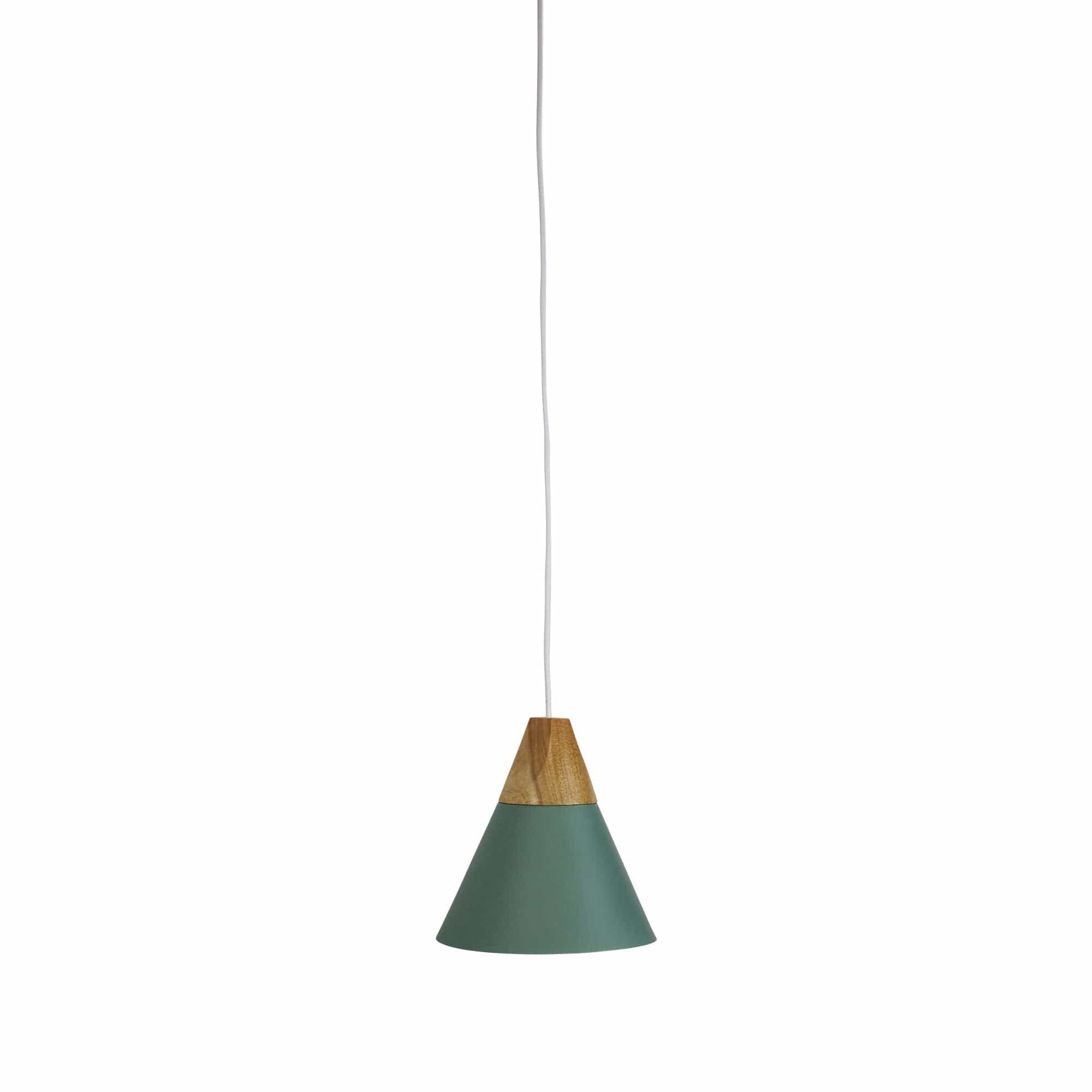 Oriel Lighting Lamp TRIGO.20 Stylish Conical Green Pendant