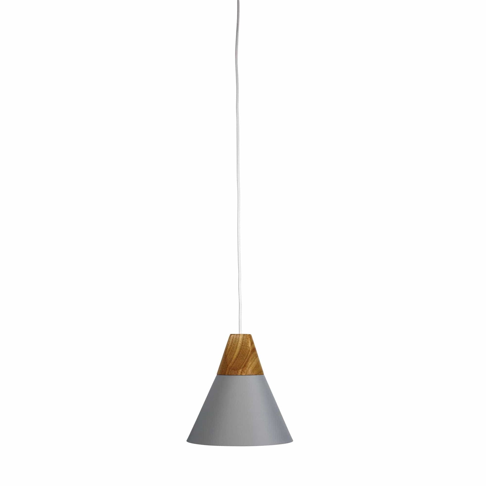 Oriel Lighting Lamp TRIGO.20 Stylish Conical Grey Pendant