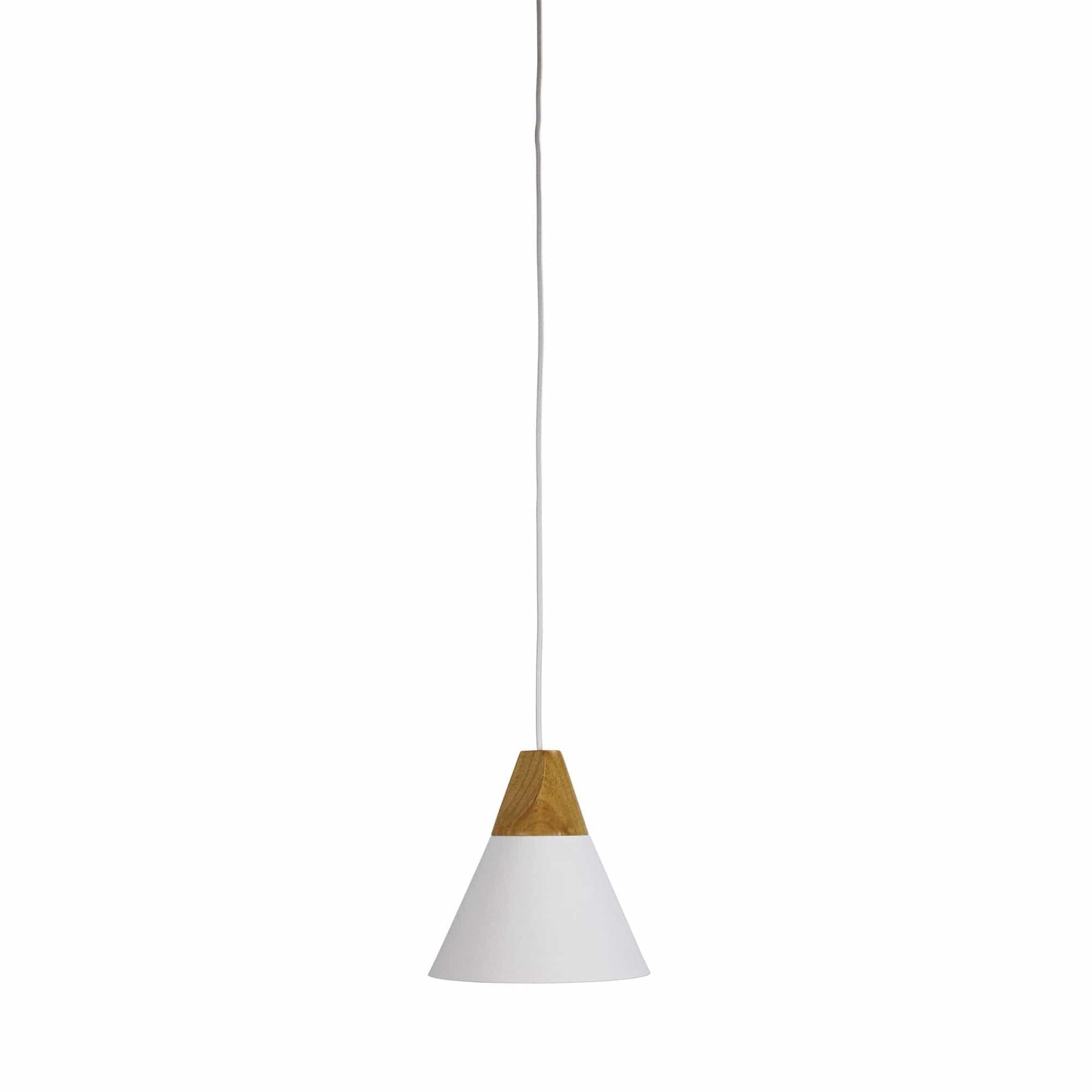 Oriel Lighting Lamp TRIGO.20 WHITE Stylish Conical White Pendant