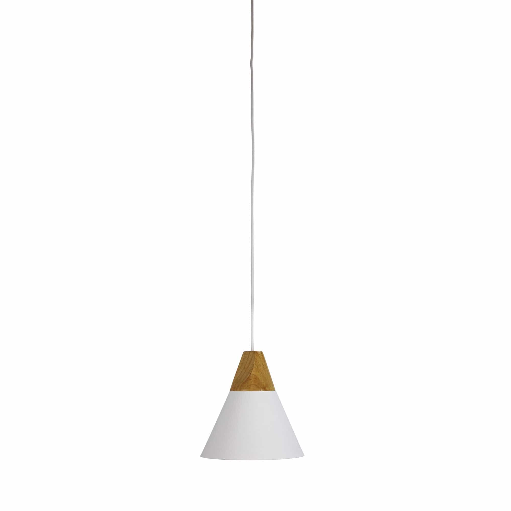 Oriel Lighting Lamp TRIGO.20 WHITE Stylish Conical White Pendant