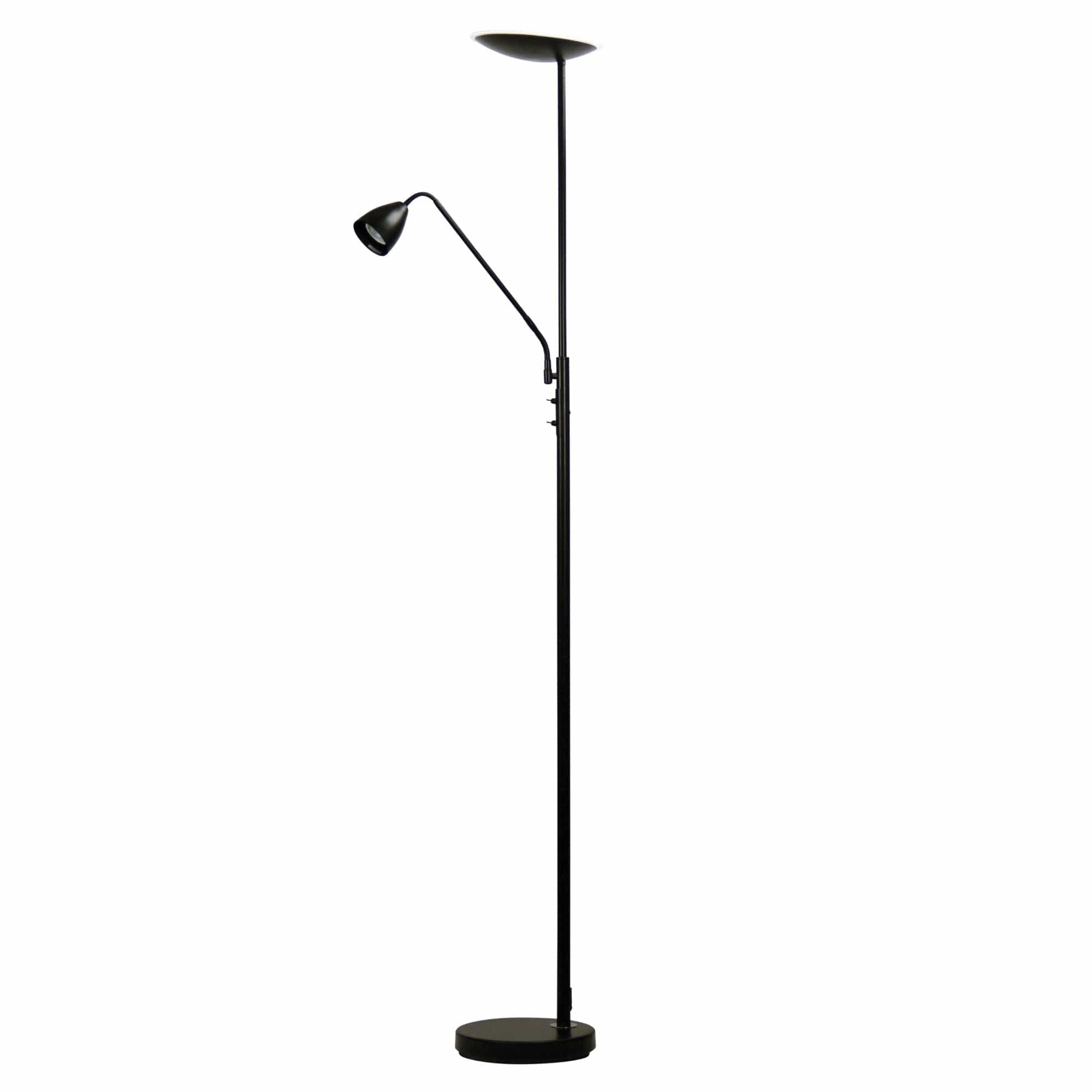 Oriel Lighting Lamp UP2 Mother and Child LED Floor Lamp Black