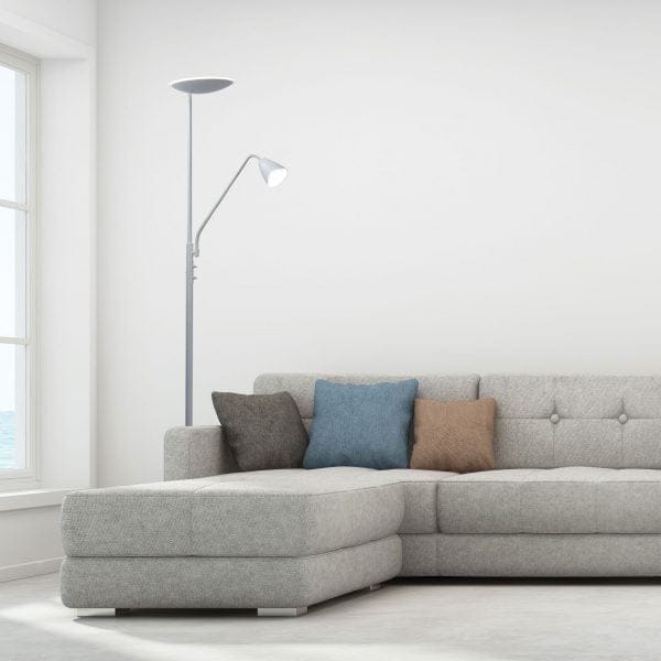 Oriel Lighting Floor Lamp UP2 Mother and Child LED Floor Lamp White