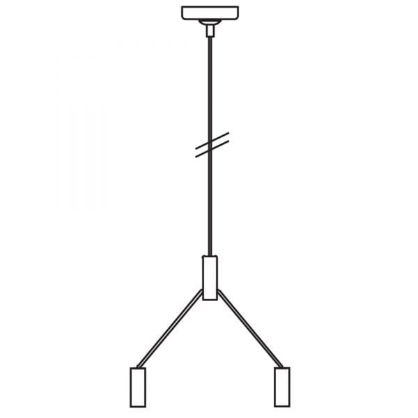 Oriel Lighting Lamp VANA LED SUSPENSION Use with the VANA.LED Ceiling Lights