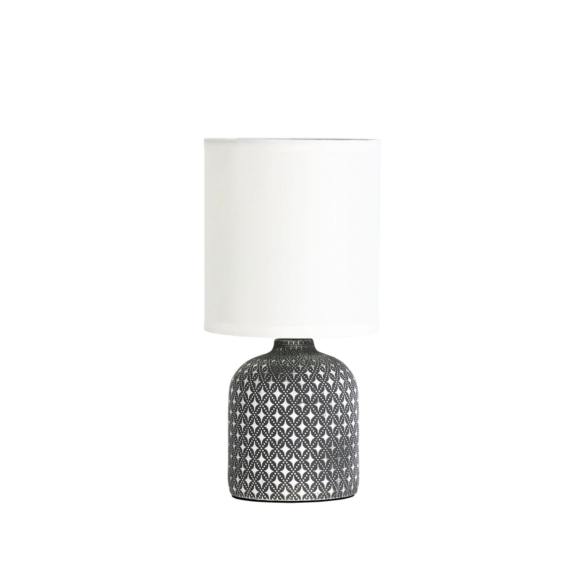 Oriel Lighting Lamp VERA Grey Ceramic Table Lamp