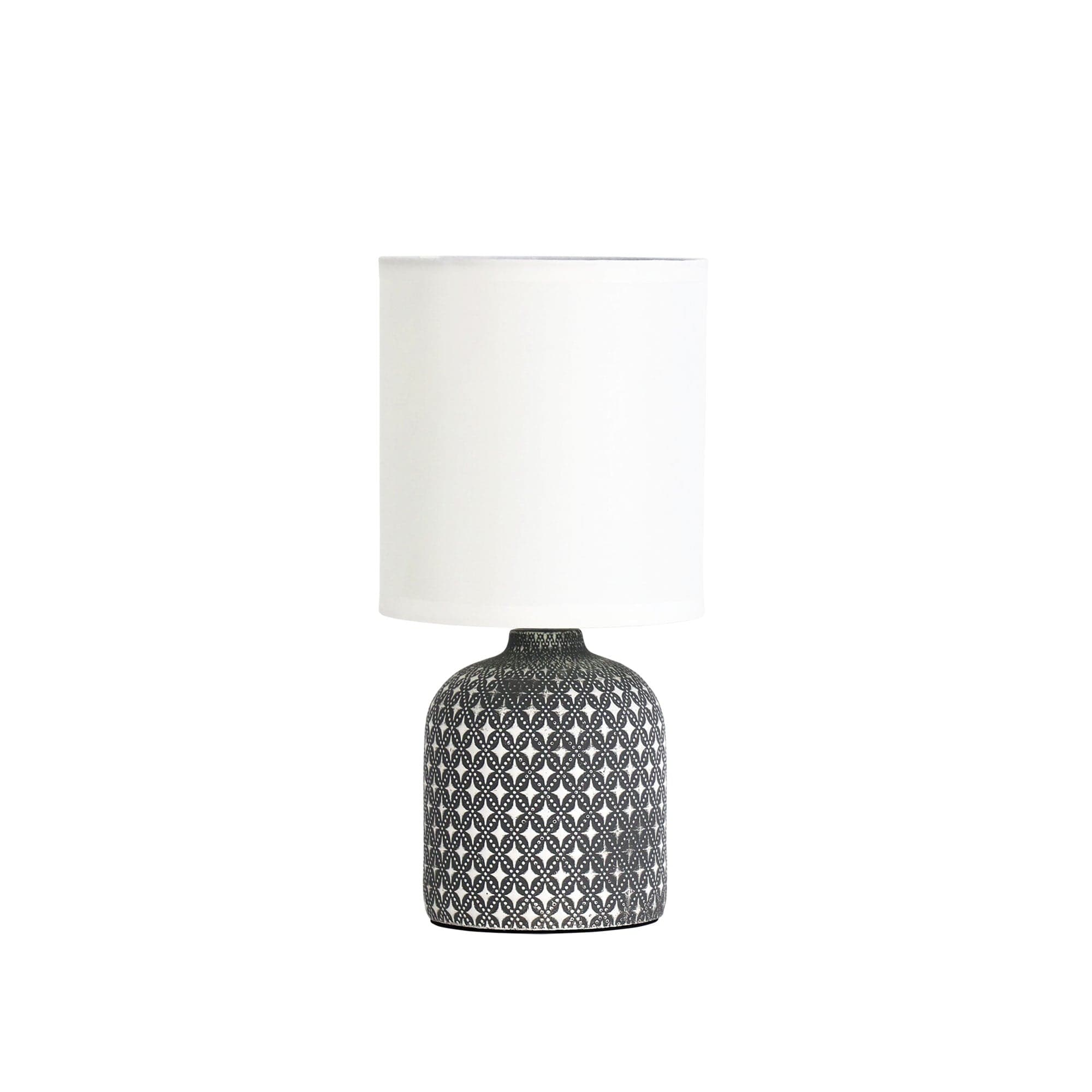Oriel Lighting Lamp VERA Grey Ceramic Table Lamp