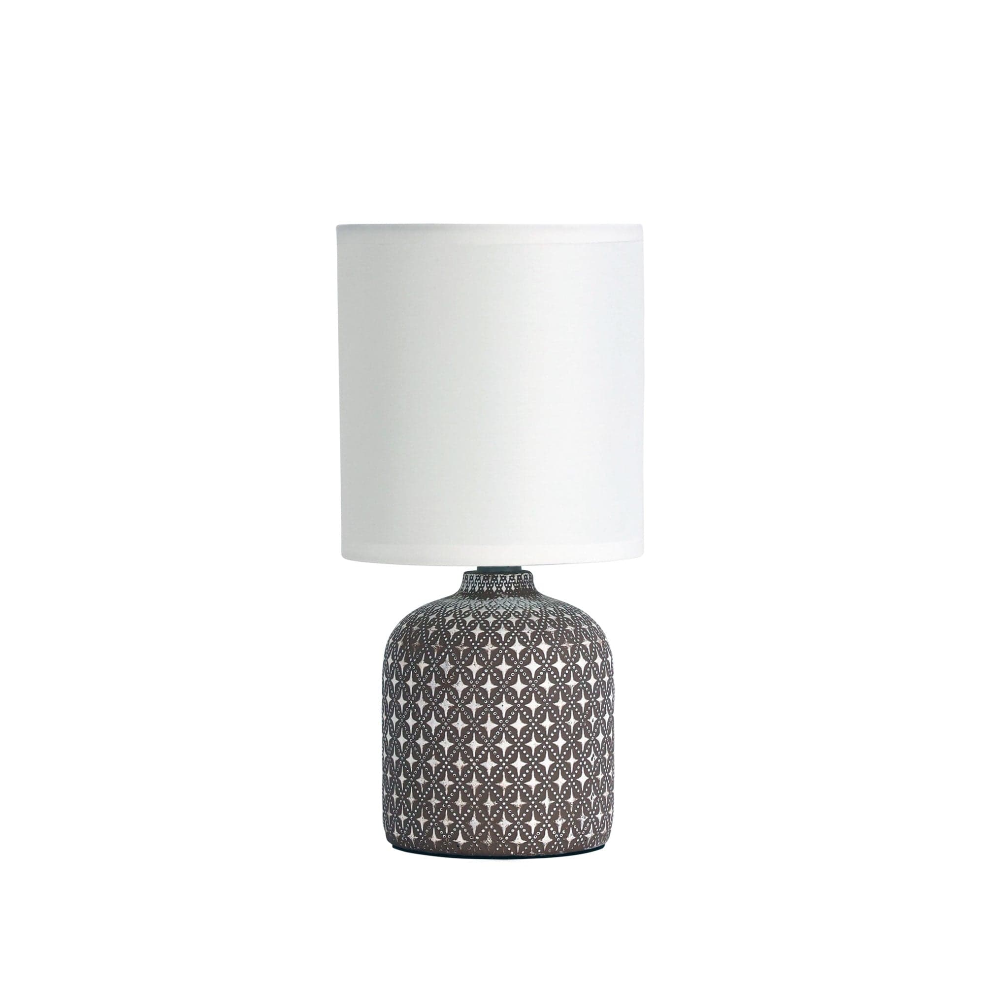 Oriel Lighting Lamp VERA Taupe Ceramic Table Lamp