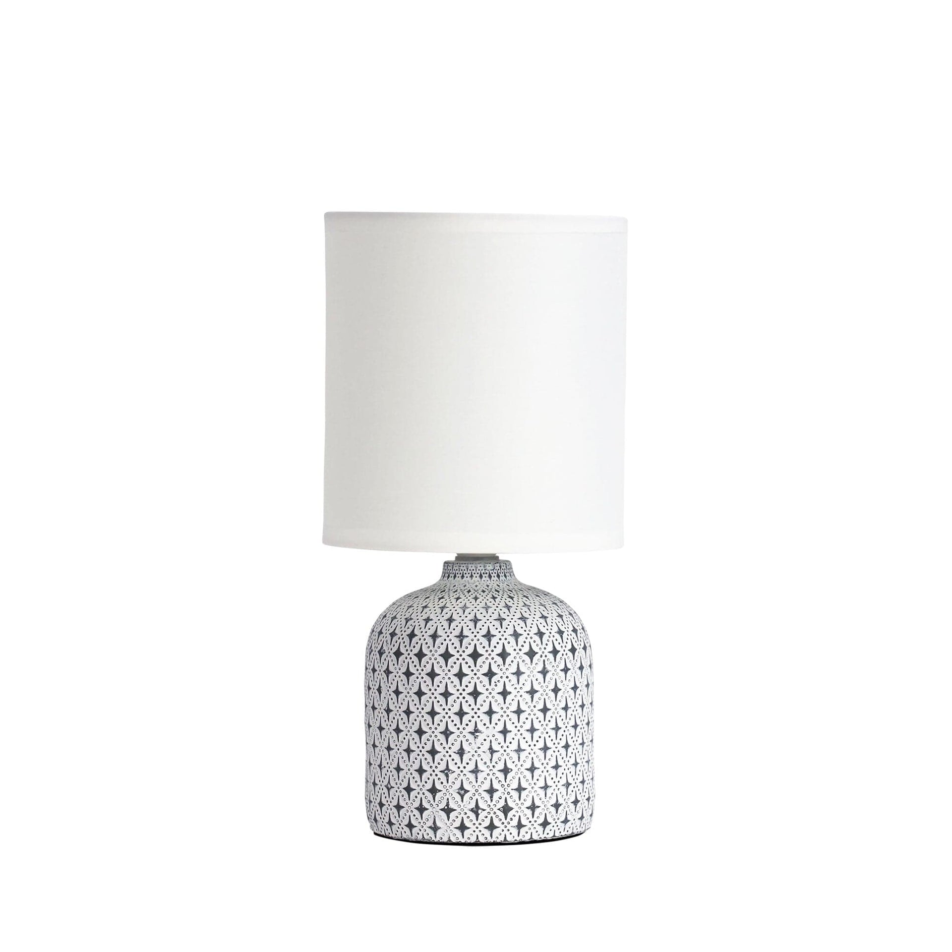 Oriel Lighting Lamp VERA White Ceramic Table Lamp