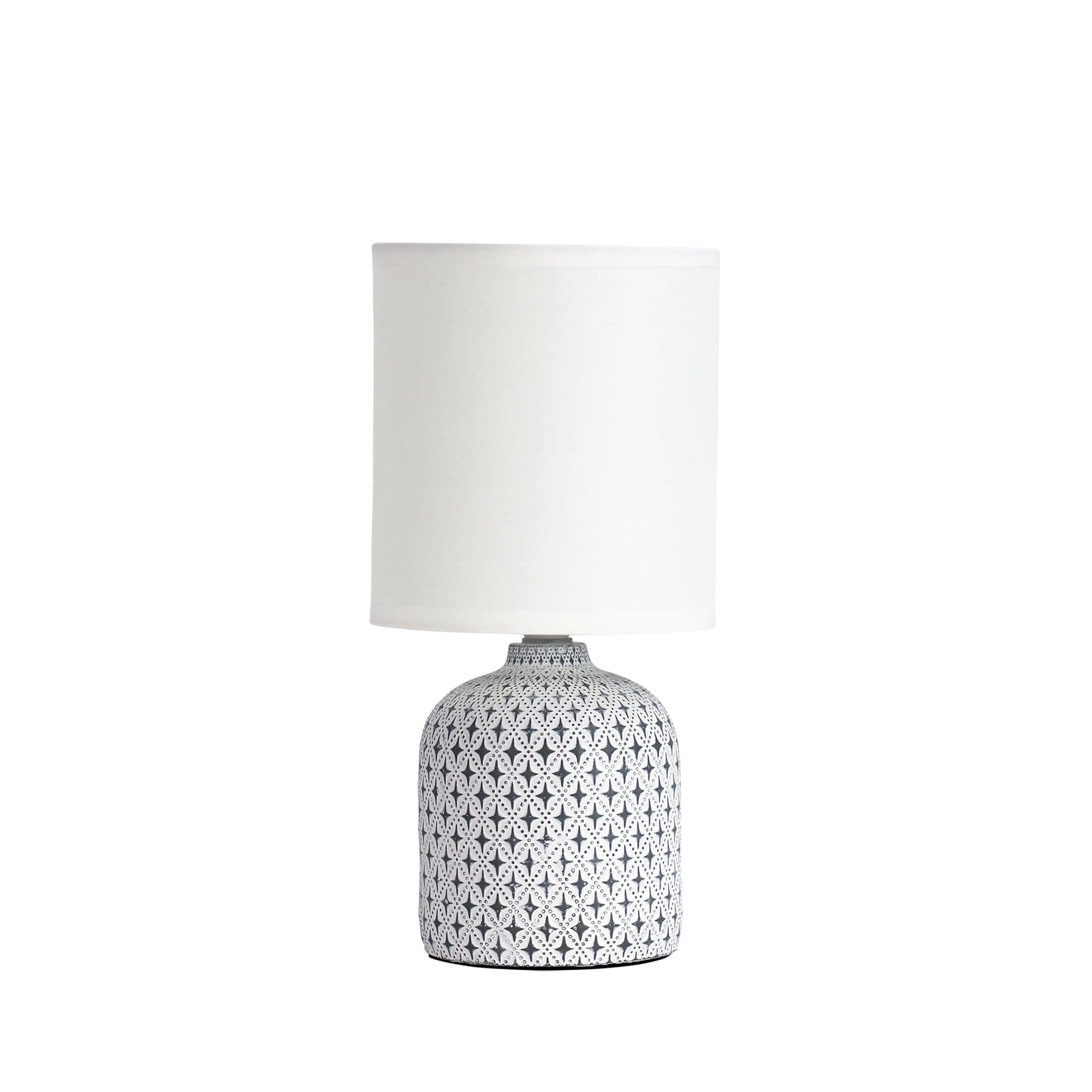 Oriel Lighting Lamp VERA White Ceramic Table Lamp