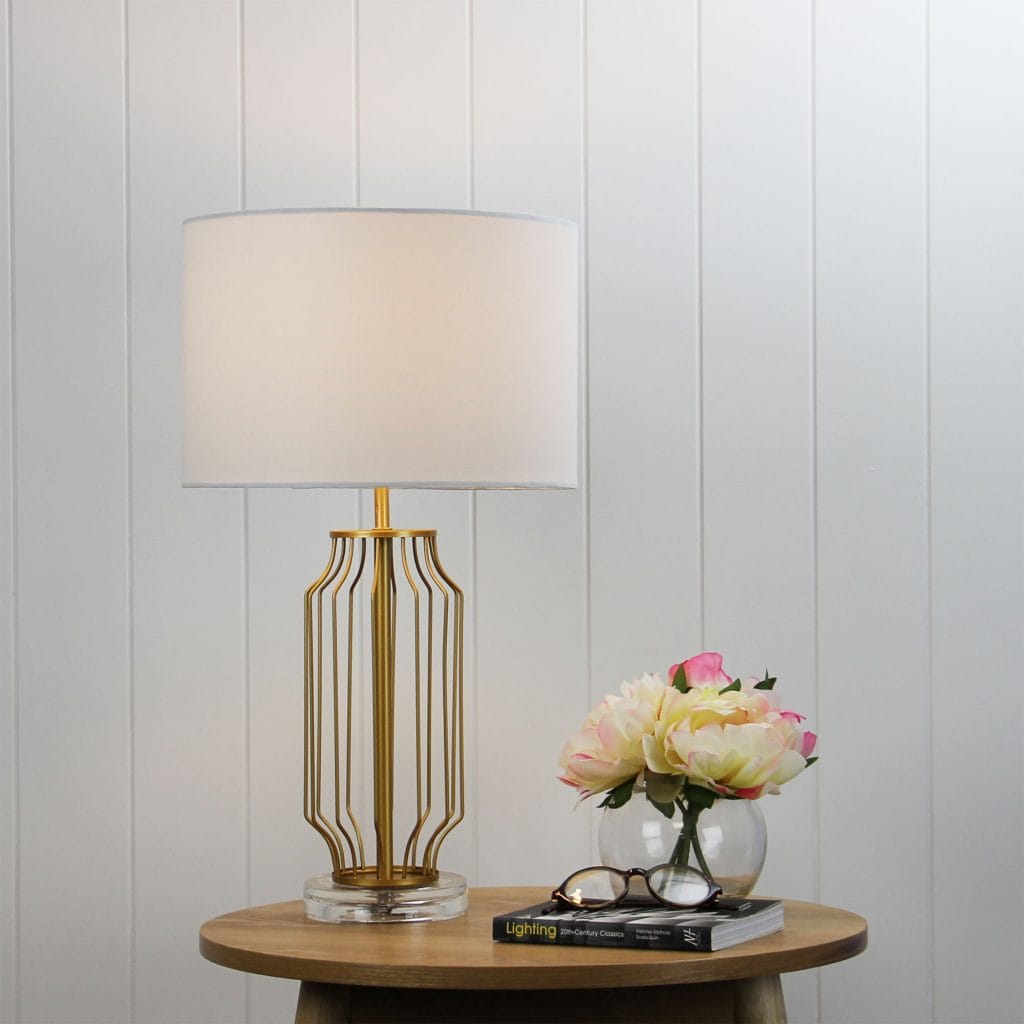 Oriel Lighting Lamp WARE Complete Metal Table Lamp