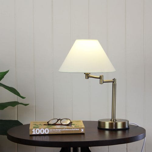 Oriel Lighting Lamp ZOE ON-OFF Touch Lamp Antique Brass