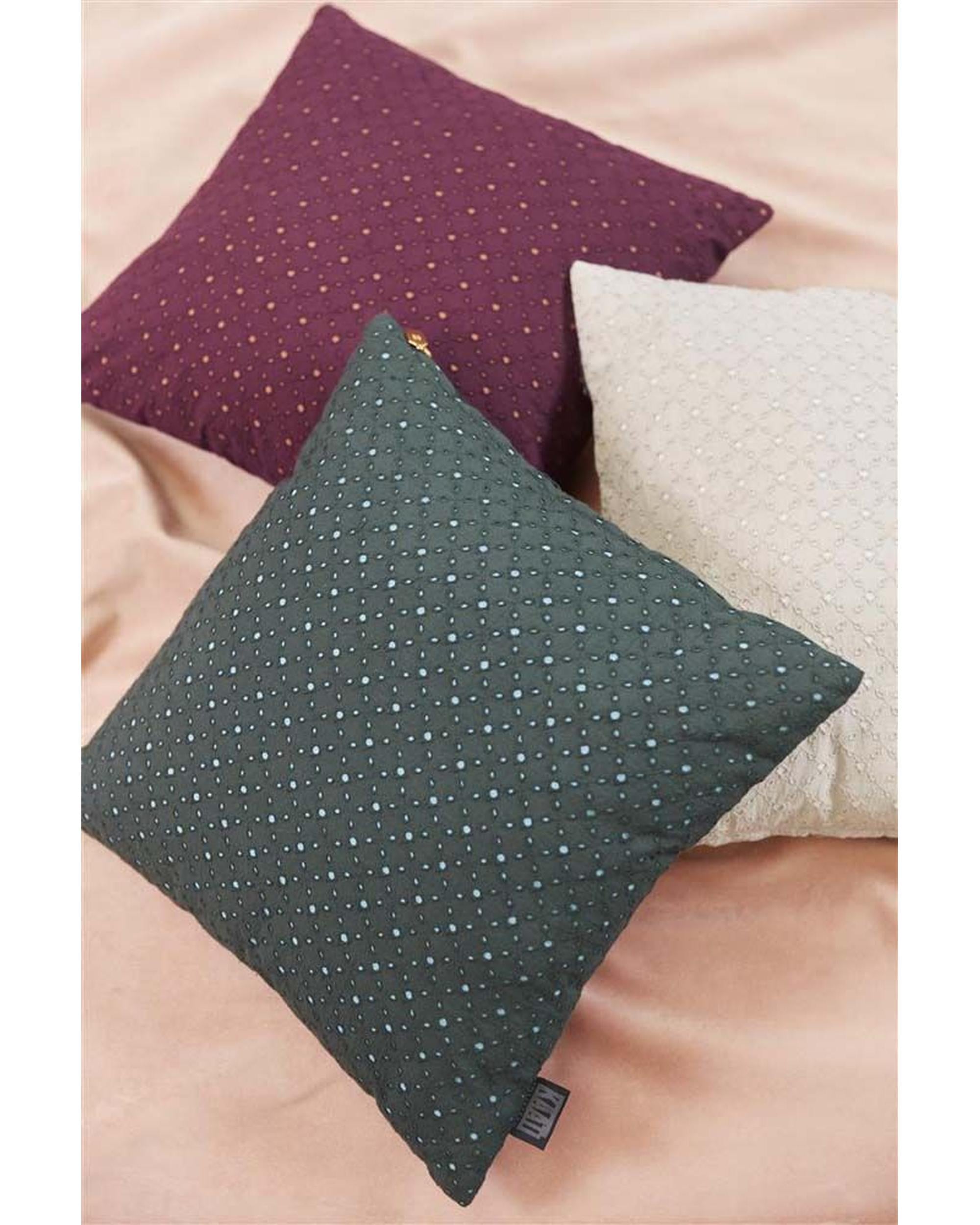 Bedding House Chelsy Green Filled Cushion - 40cm x 40cm Bedding House