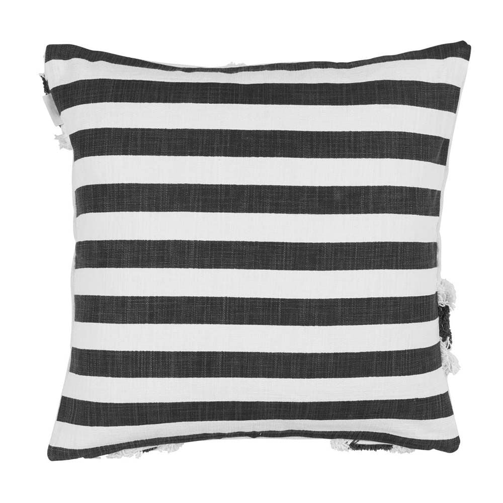 VTWonen Stripe and Eye Natural Filled Cushion - 50cm x 50cm vtWomen