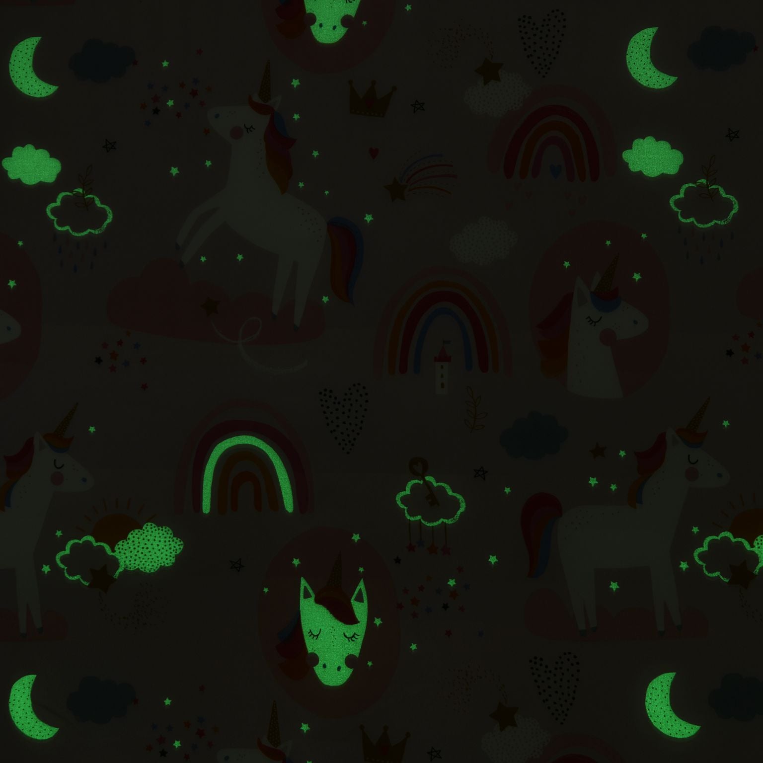 Happy Kids Dream Big Glow in the Dark Quilt Cover Set Happy Kids Bedding