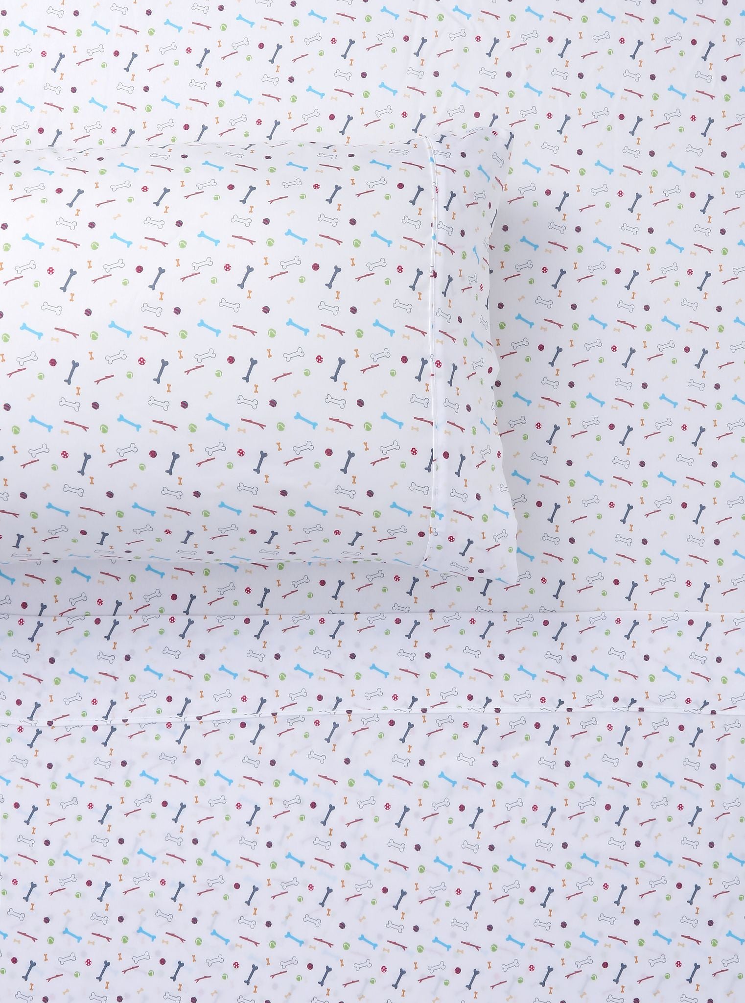 Happy Kids Bones Printed Microfibre Sheet Set Happy Kids Bedding