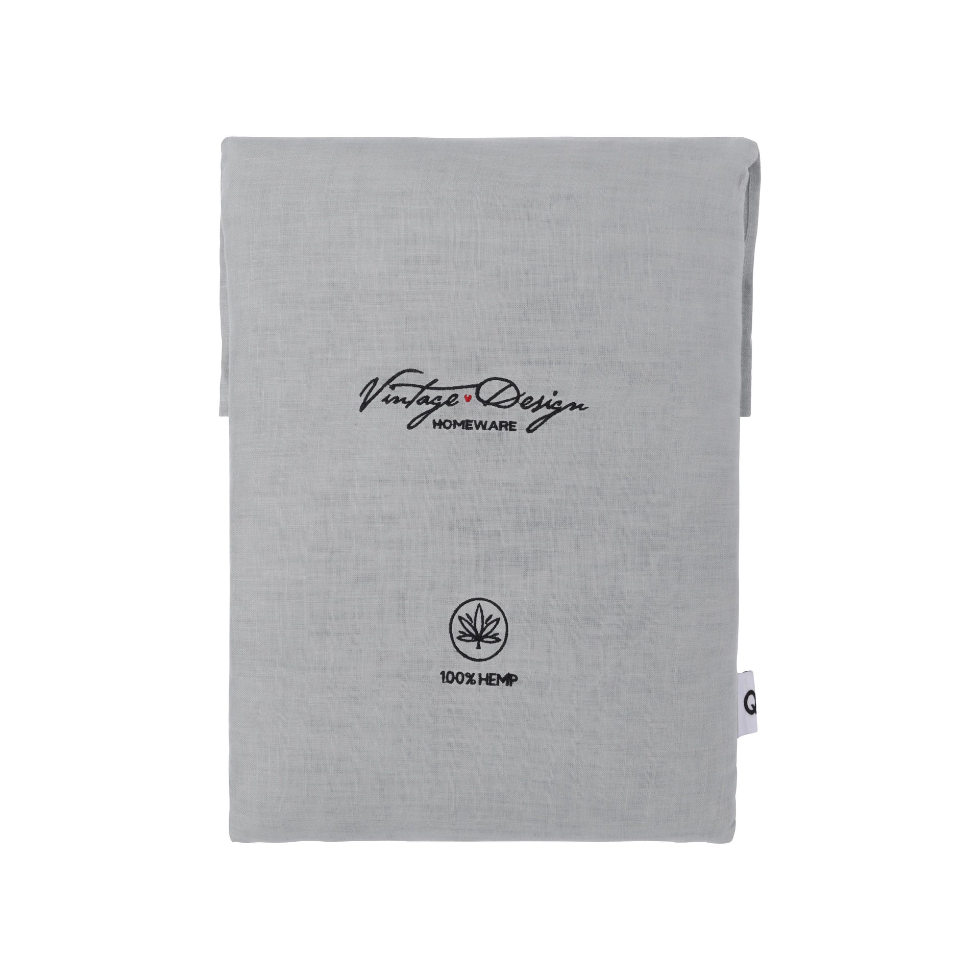 Vintage Design Silver 100% Hemp Sheet Set Vintage Design