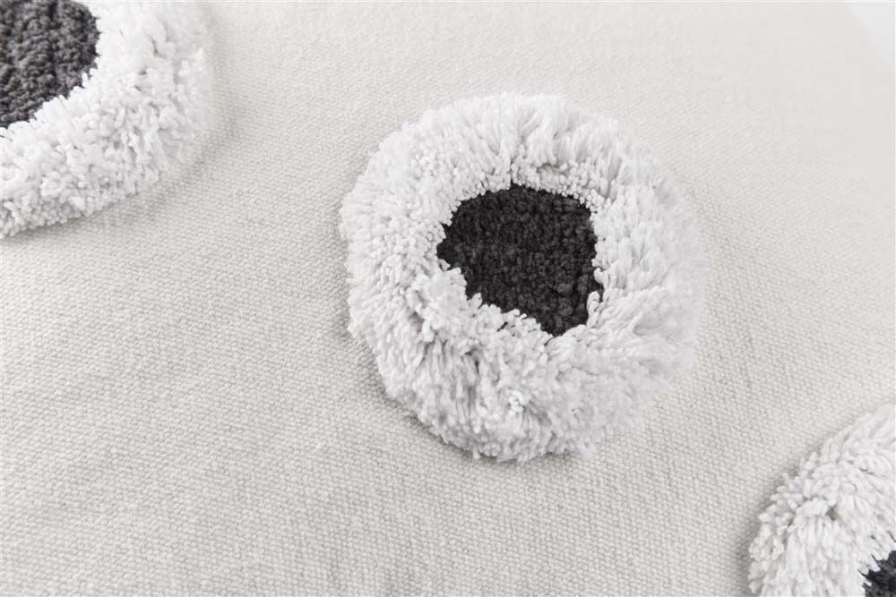 VTWonen Stripe and Eye Natural Filled Cushion - 50cm x 50cm vtWomen