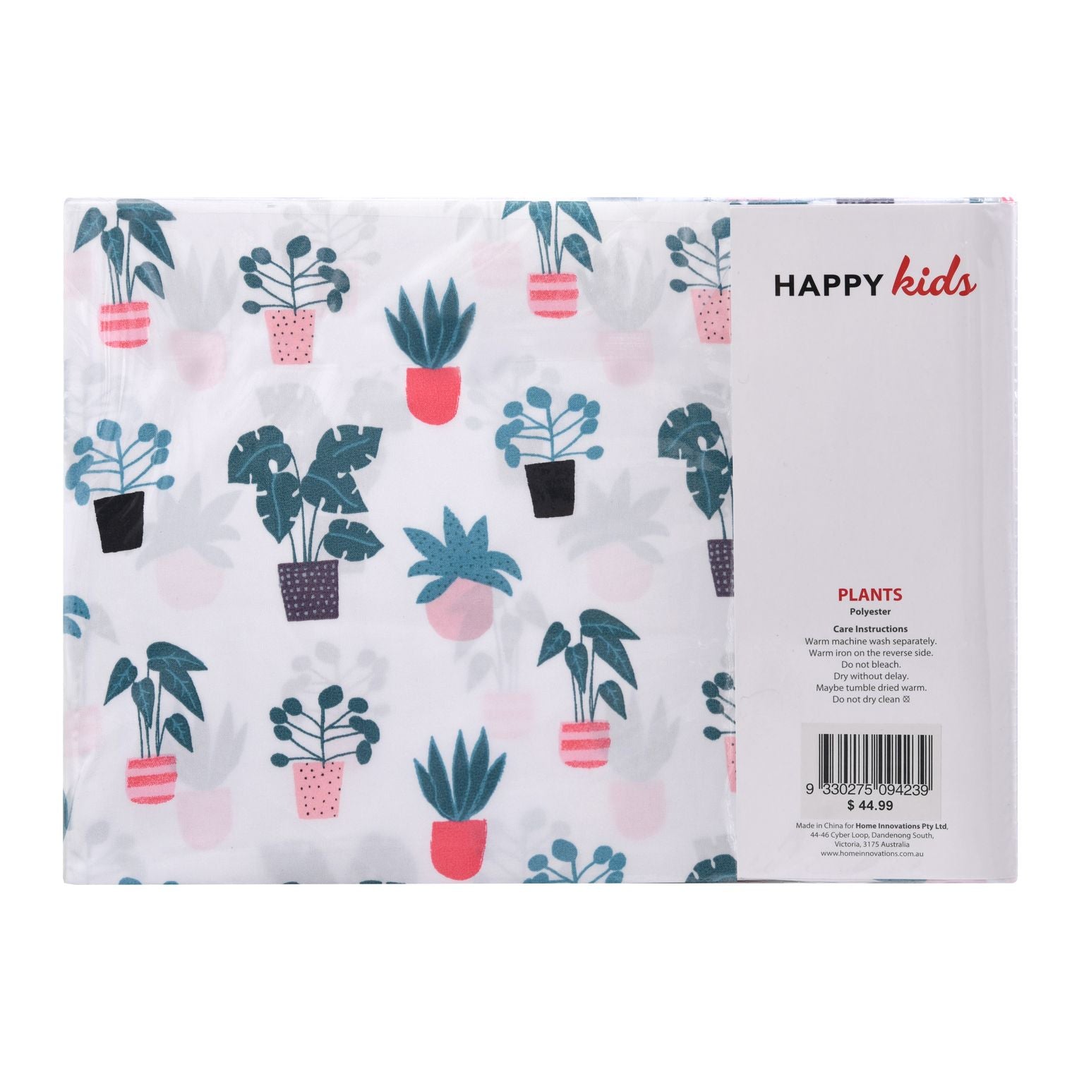 Happy Kids Plant Printed Microfibre Sheet Set Happy Kids Bedding